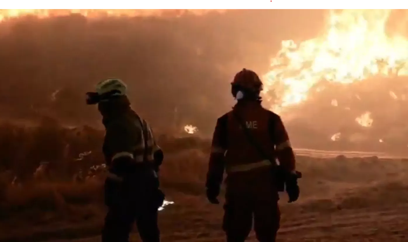 Actuación de la UME en el incendio de Tamarite.