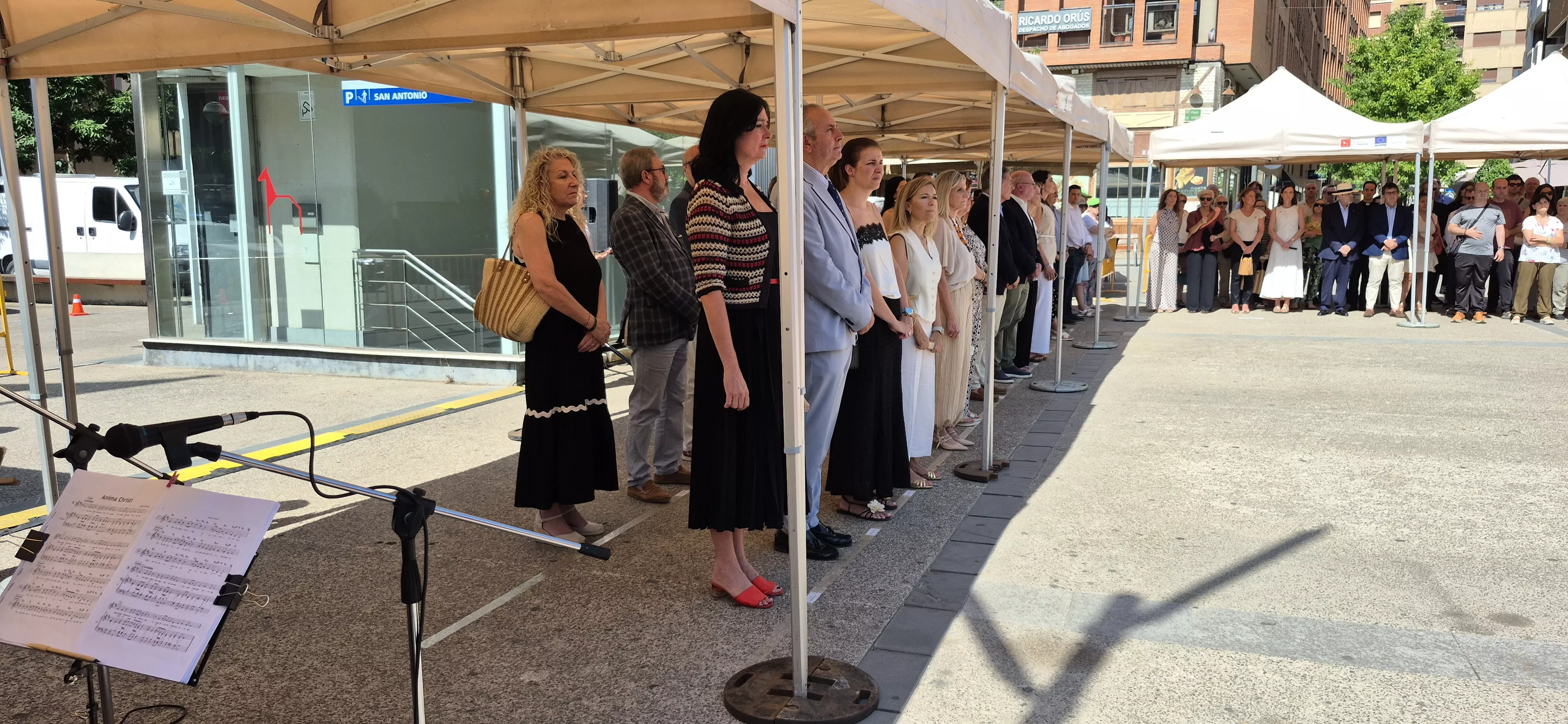 Homenaje en Huesca a las víctimas del terrorismo 2026. Foto Myriam Martínez