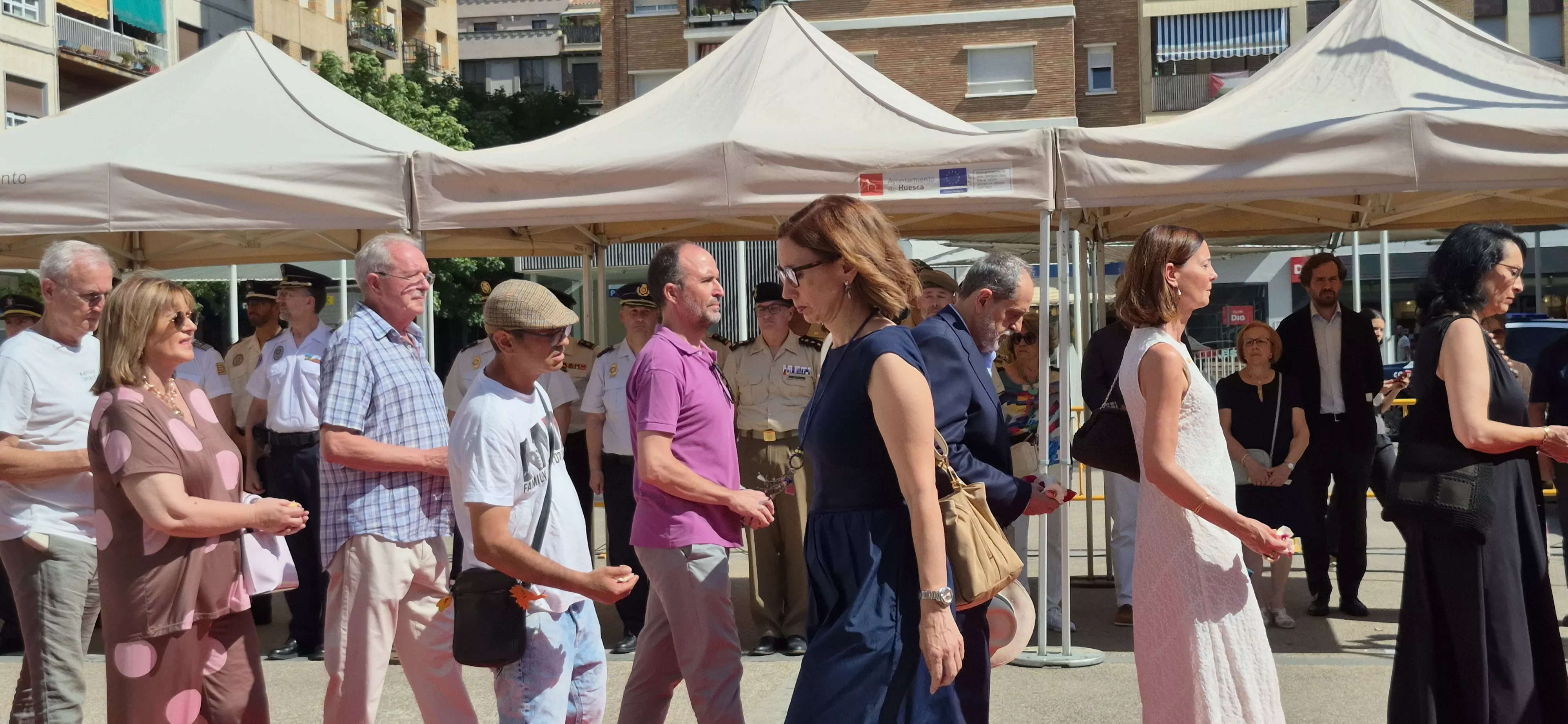 Homenaje en Huesca a las víctimas del terrorismo 2026. Foto Myriam Martínez