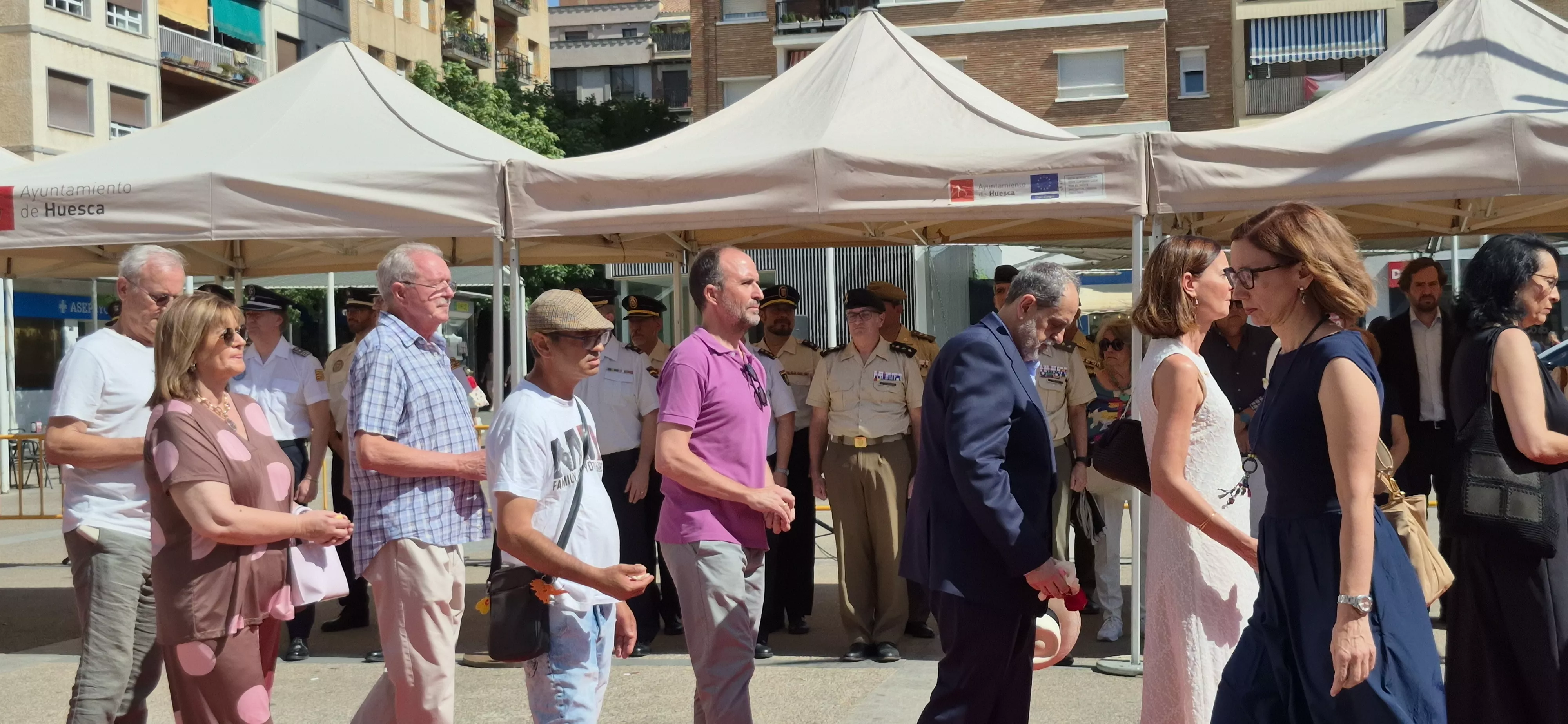 Homenaje en Huesca a las víctimas del terrorismo 2026. Foto Myriam Martínez