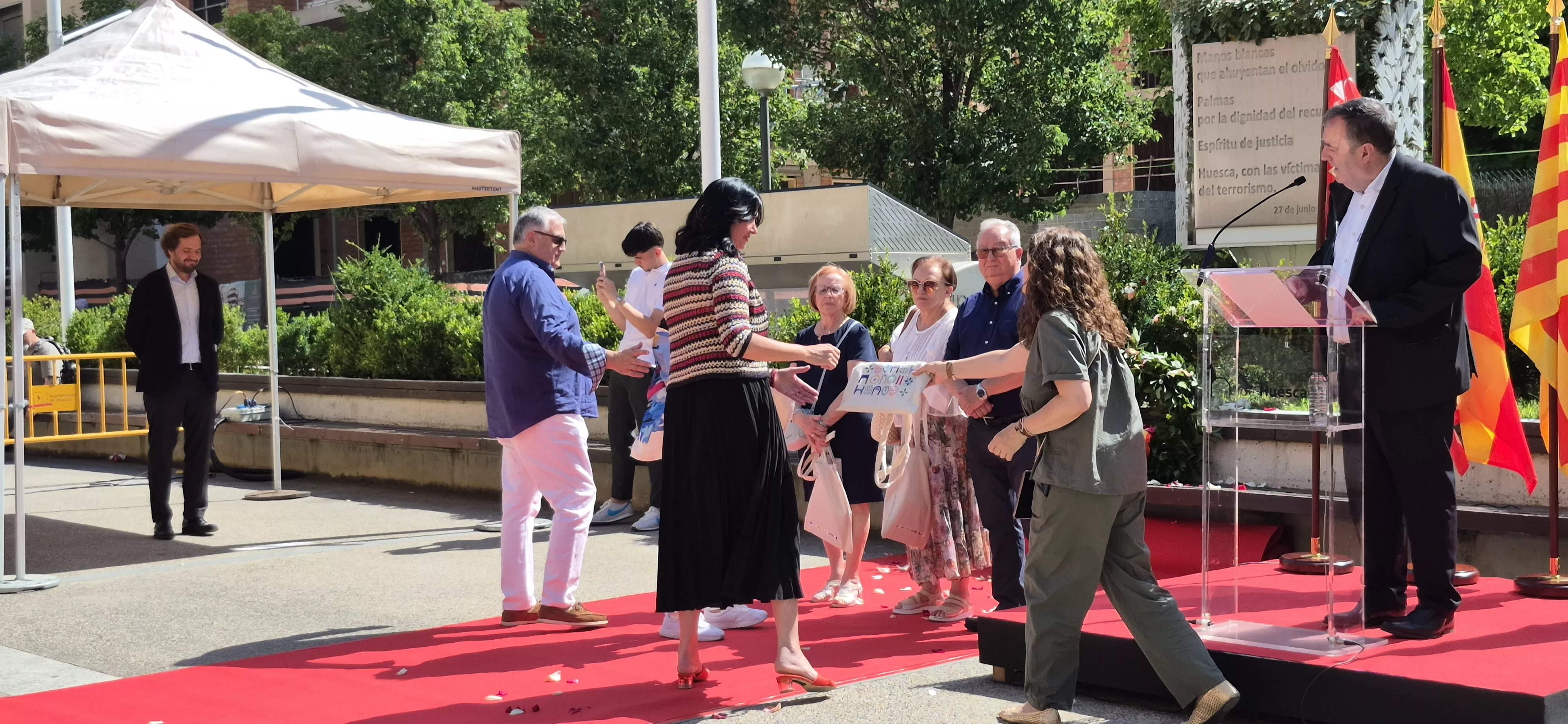Homenaje en Huesca a las víctimas del terrorismo 2026. Foto Myriam Martínez
