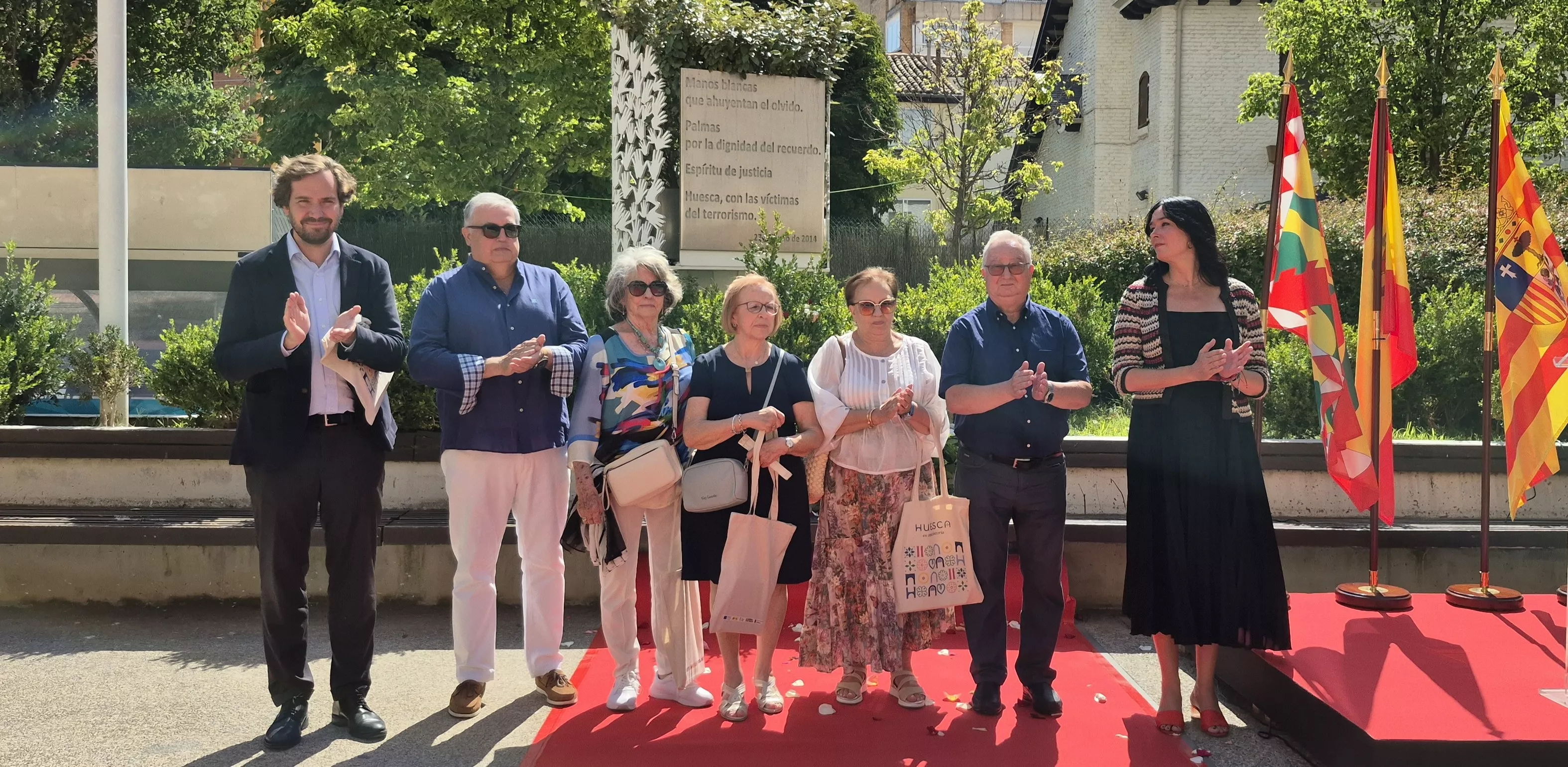 Homenaje en Huesca a las víctimas del terrorismo 2026. Foto Myriam Martínez