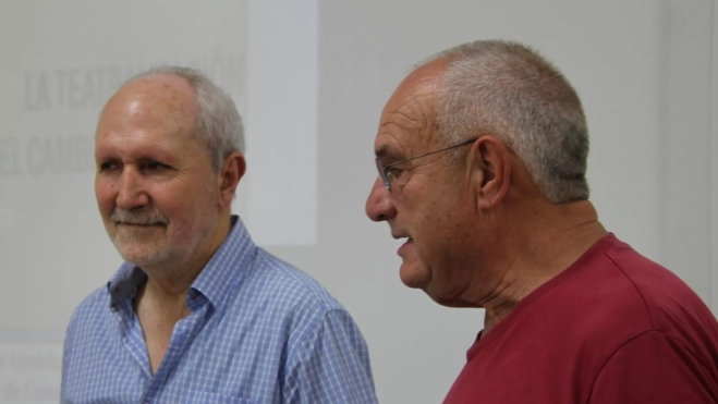 Carmelo Marcén y Luis Casáus. Foto Carlos Neofato