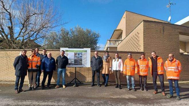 Bizén Fuster ha visitado este viernes las obras en la A-2218. Bizén Fuster ha visitado este viernes las obras en la A-2218.