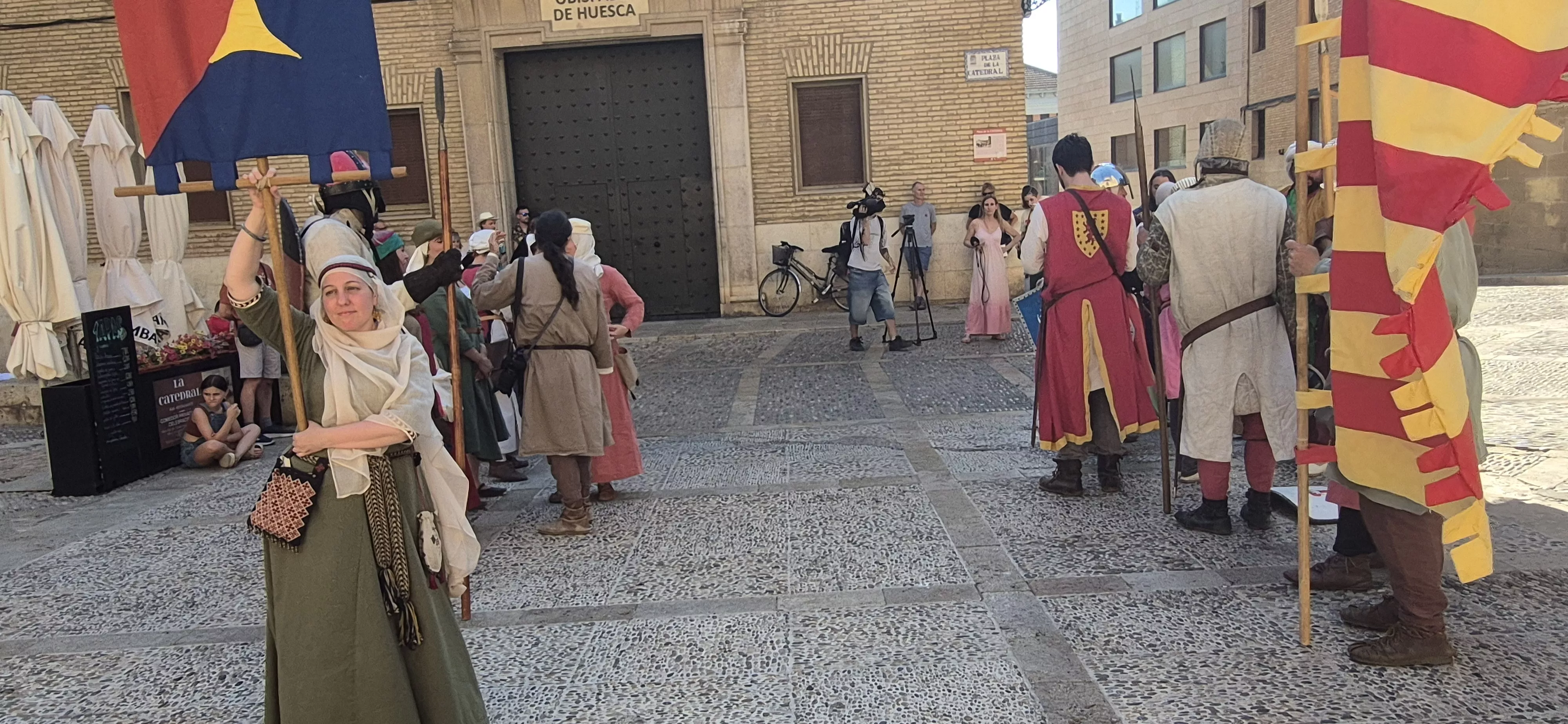 Escenificación del Vidal Mayor en la catedral de Huesca. Foto Myriam Martínez