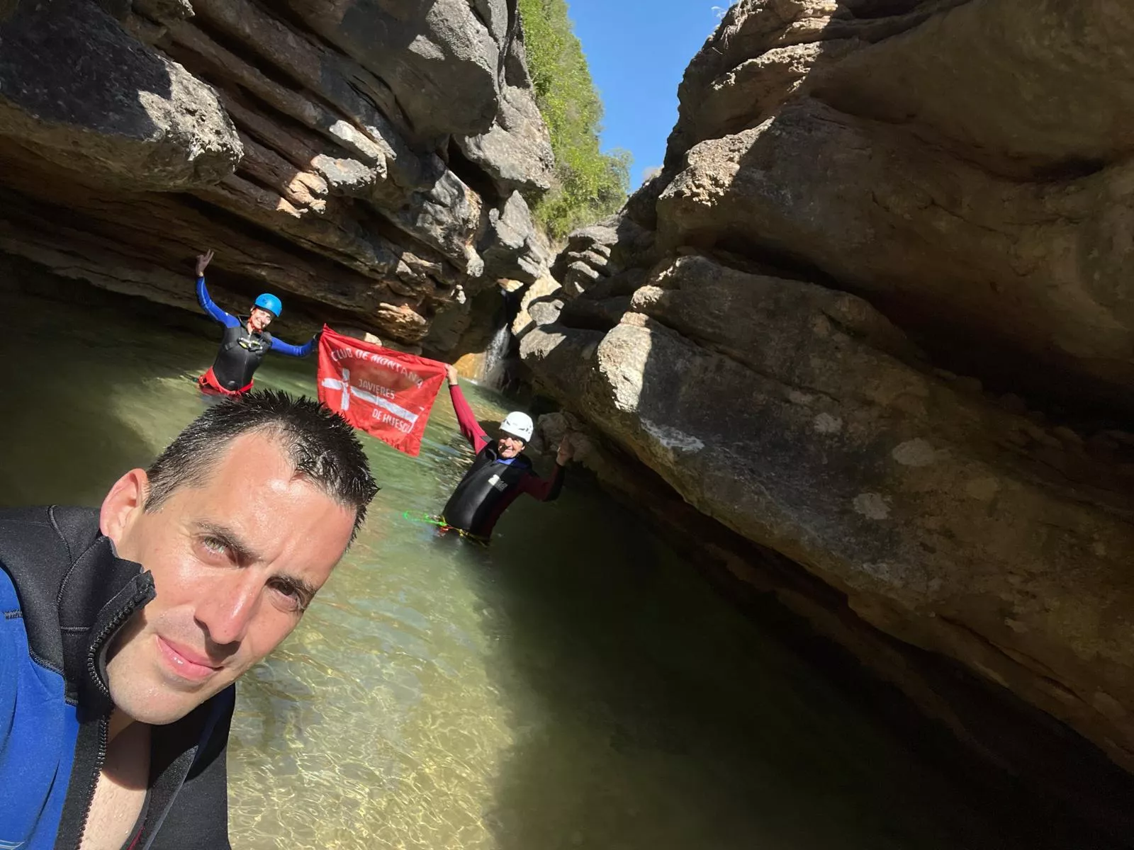 El Grupo de Alto Nivel de Javieres, en el barranco de Formiga. Foto Mikel Olivar