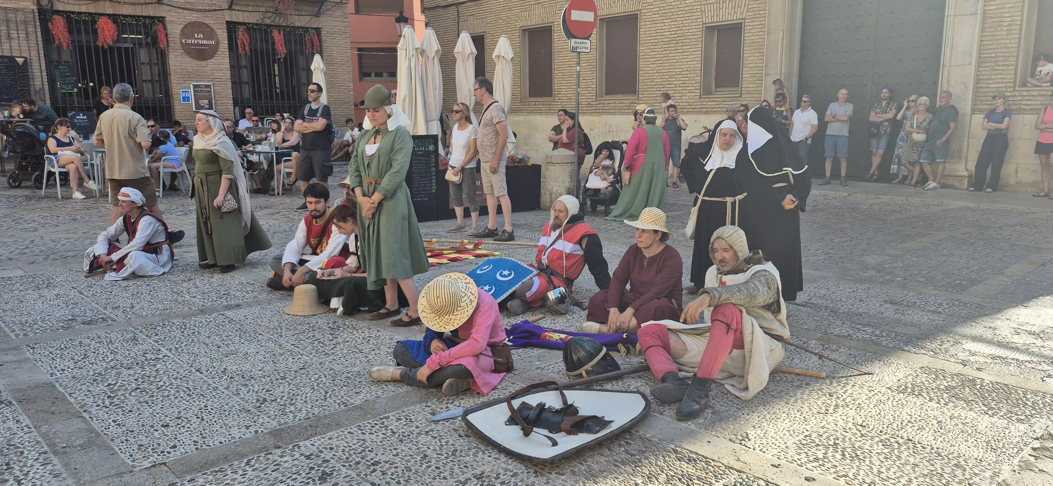 Escenificación del Vidal Mayor en la catedral de Huesca. Foto Myriam Martínez