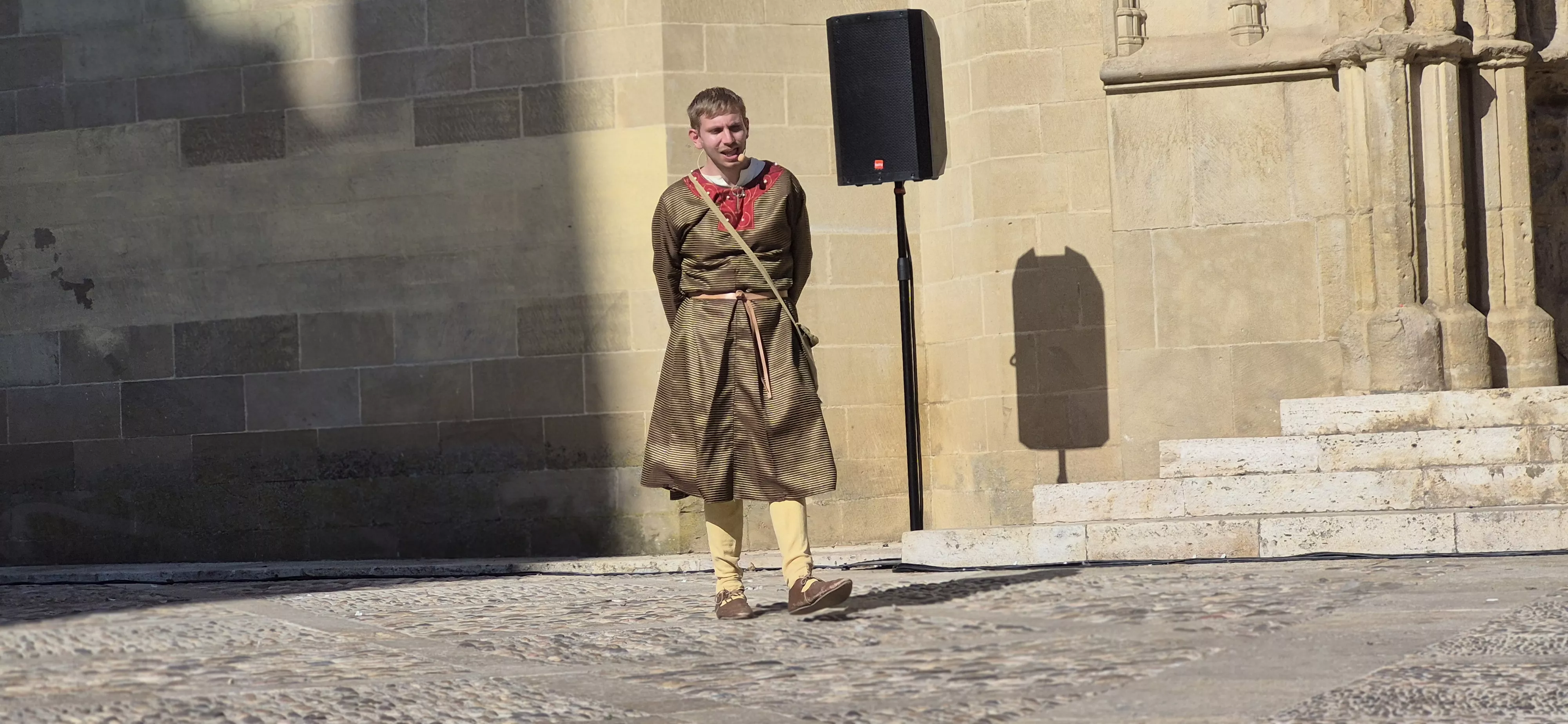 Escenificación del Vidal Mayor en la catedral de Huesca. Foto Myriam Martínez