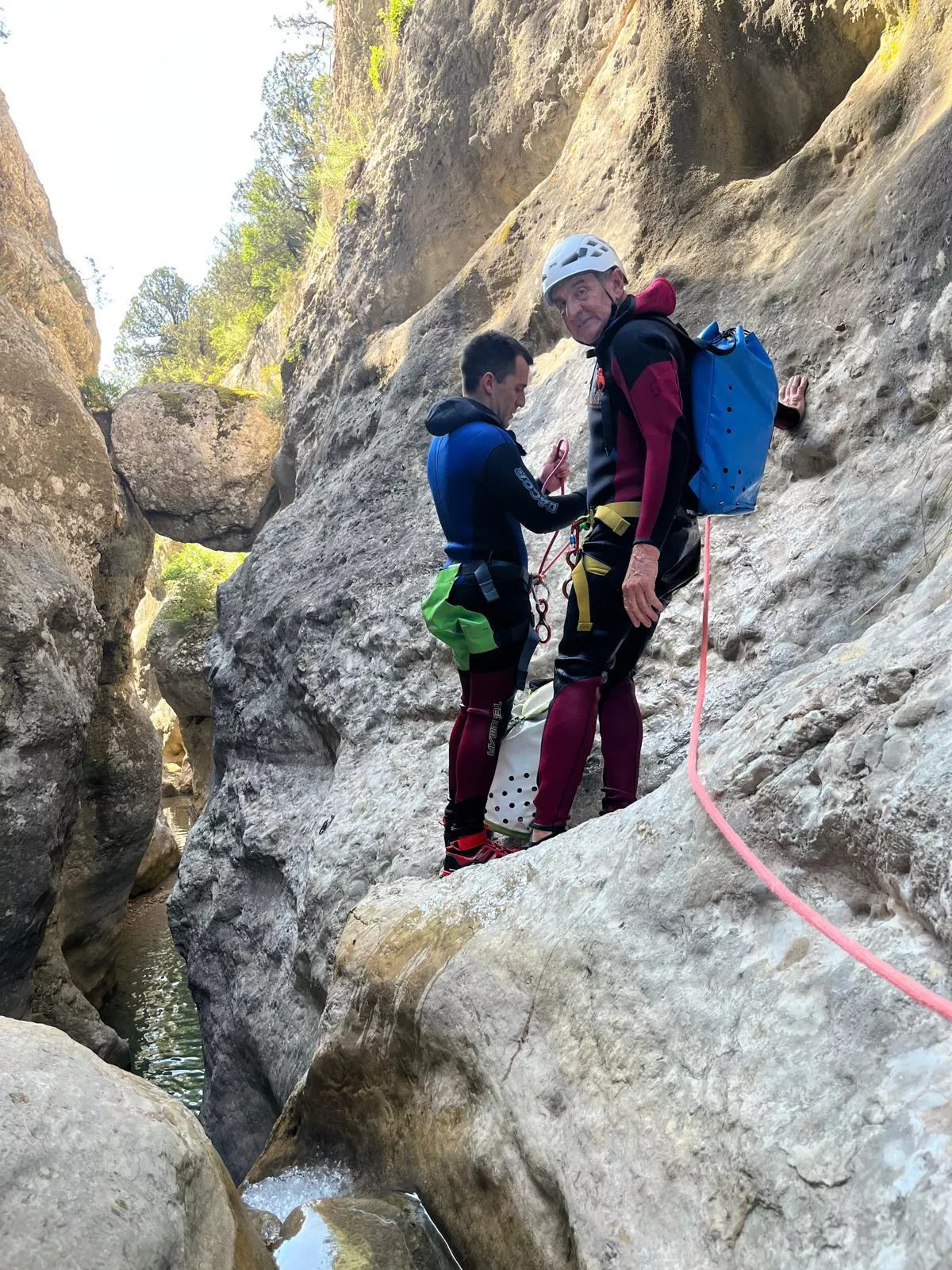 Grupo de Alto Nivel de los Javieres en el Barranco de Formiga