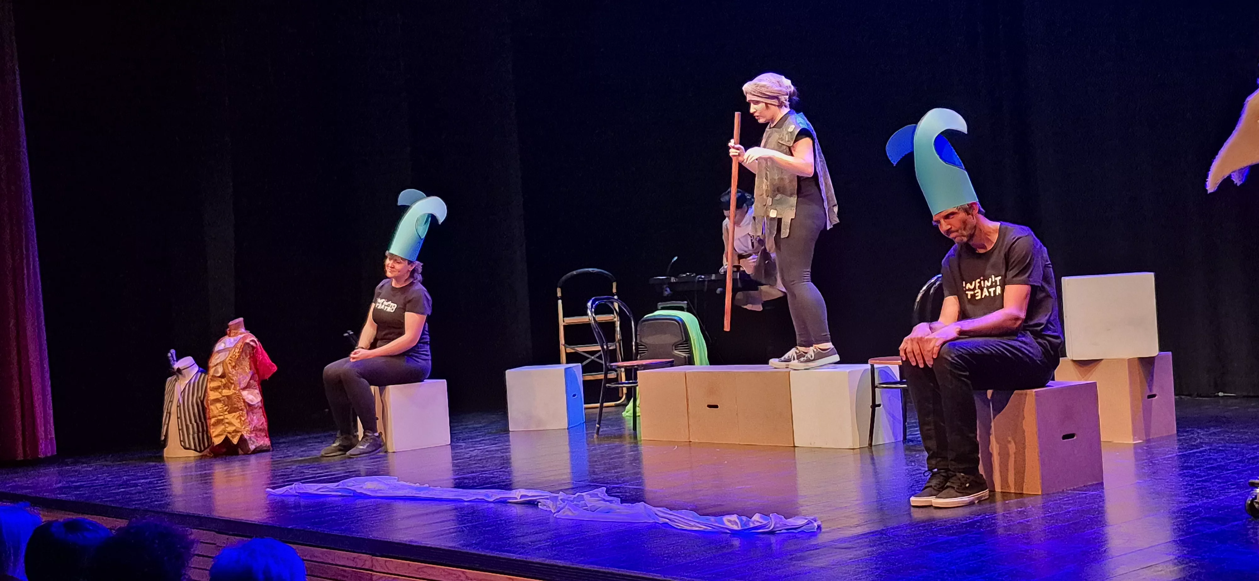 Infinito Teatro en la Muestra Joven con Desmontando a Shakespeare. Foto Myriam Martínez