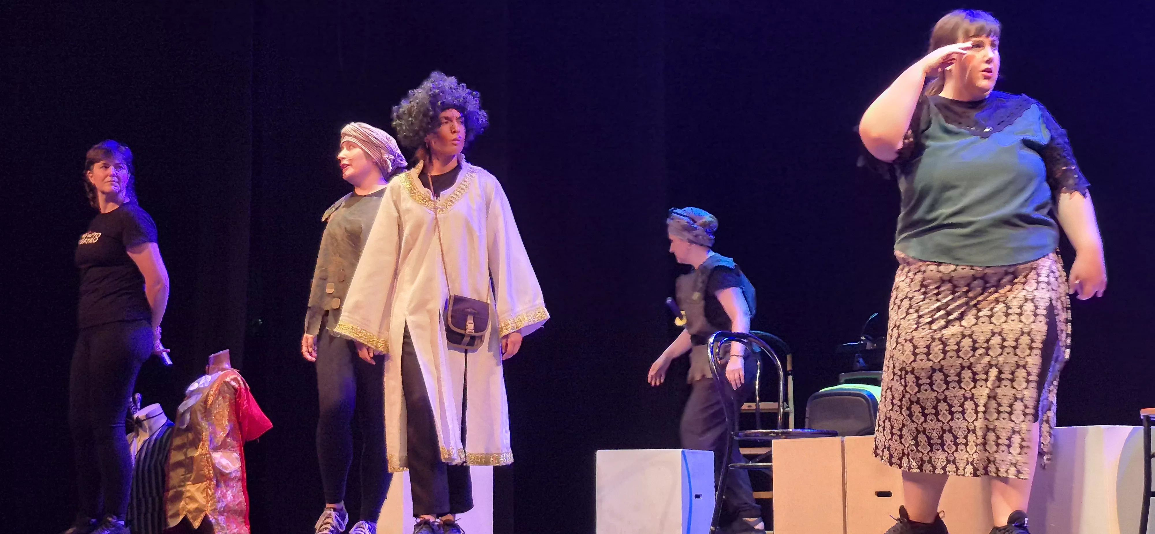 Infinito Teatro en la Muestra Joven con Desmontando a Shakespeare. Foto Myriam Martínez