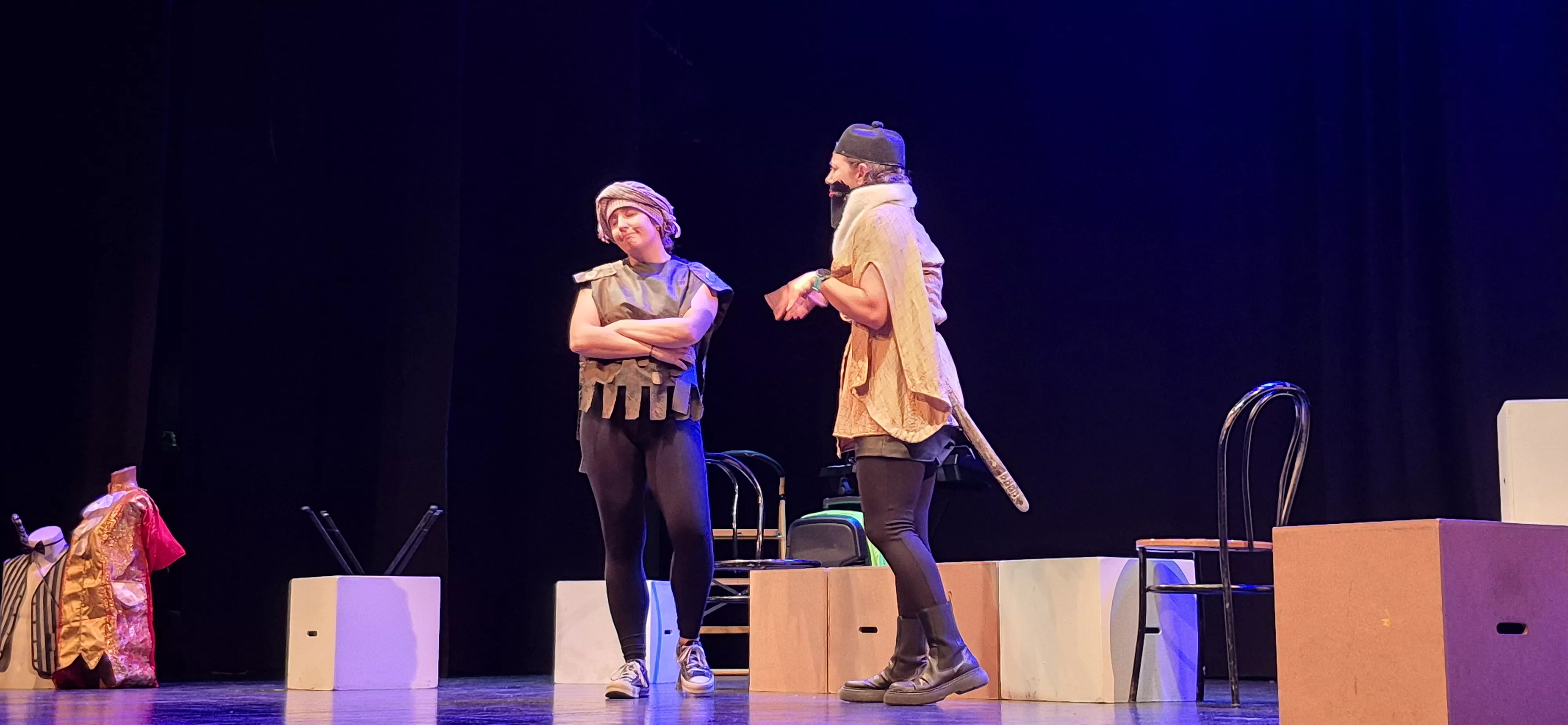 Infinito Teatro en la Muestra Joven con Desmontando a Shakespeare. Foto Myriam Martínez