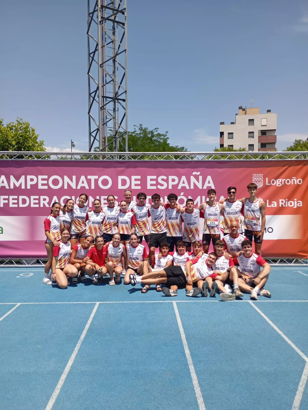 Selección aragonesa Sub-18 en Logroño.