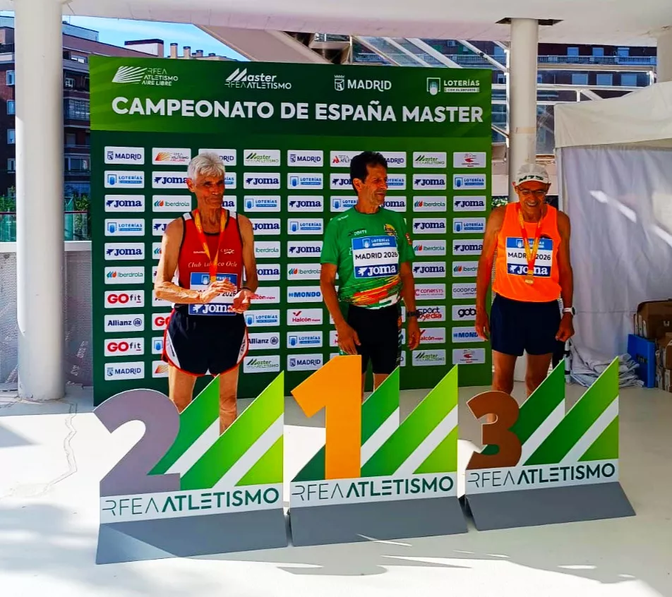 Manolo Barrios, oro en marcha M75