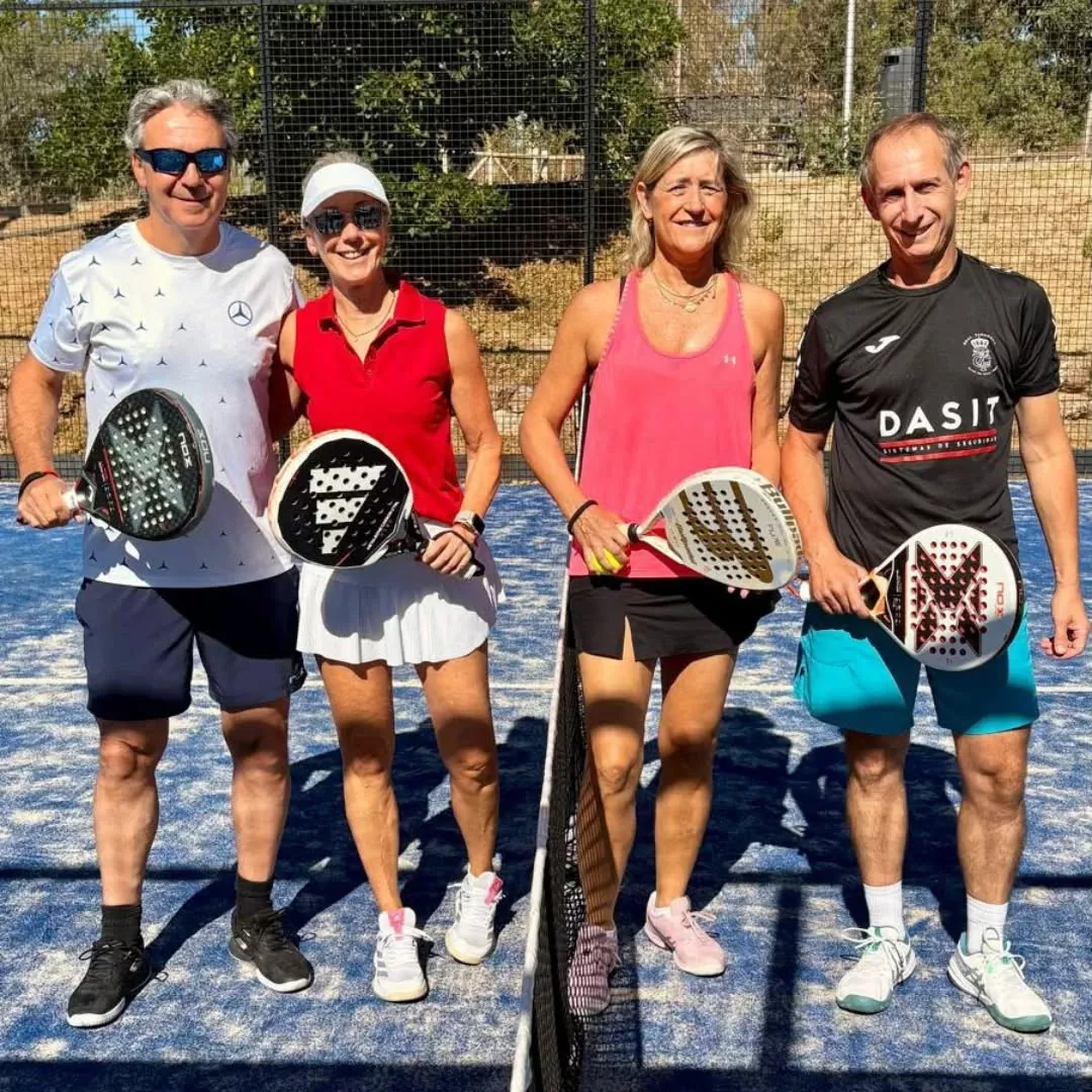 Finalistas de dobles mixtos.