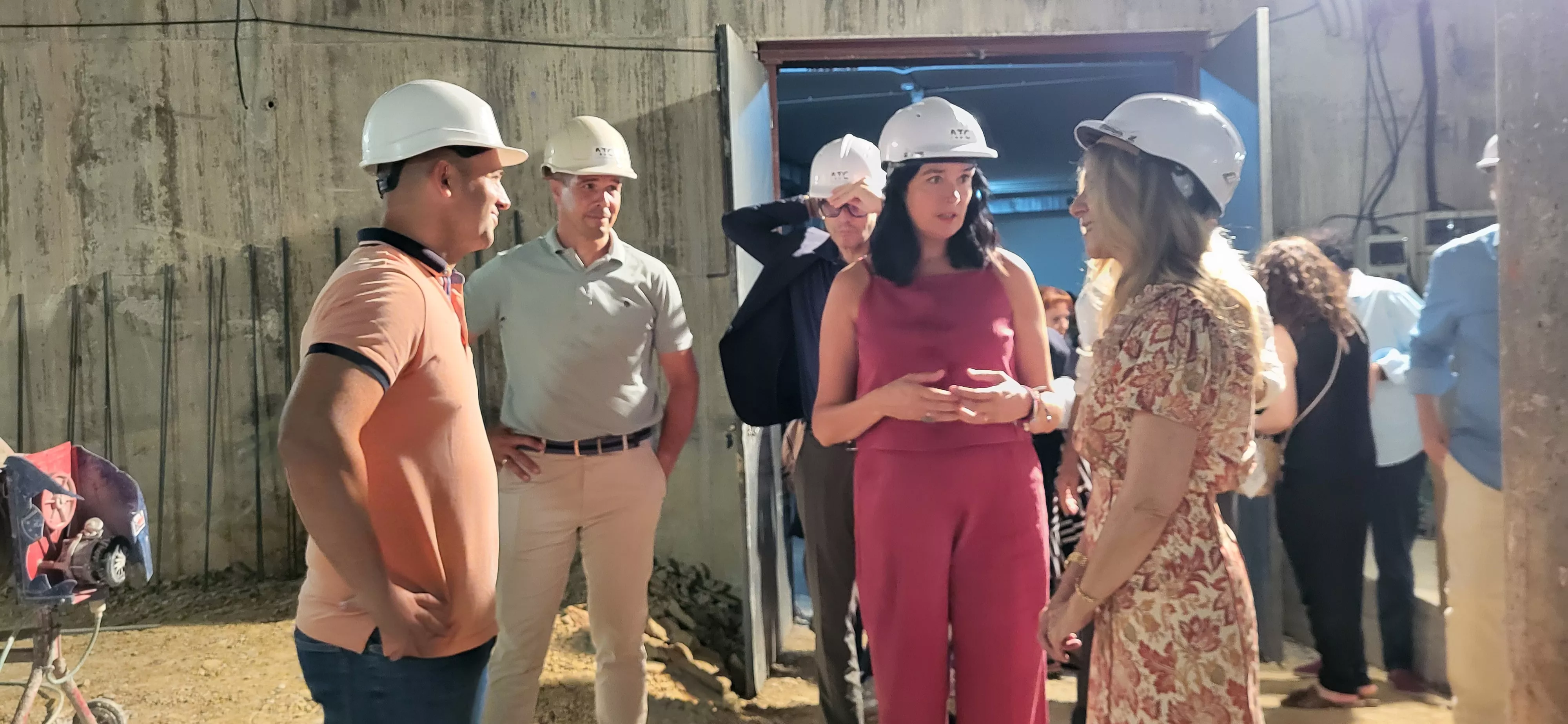 Visita a las obras del yacimiento del Círculo Católico. Foto Mercedes Manterola