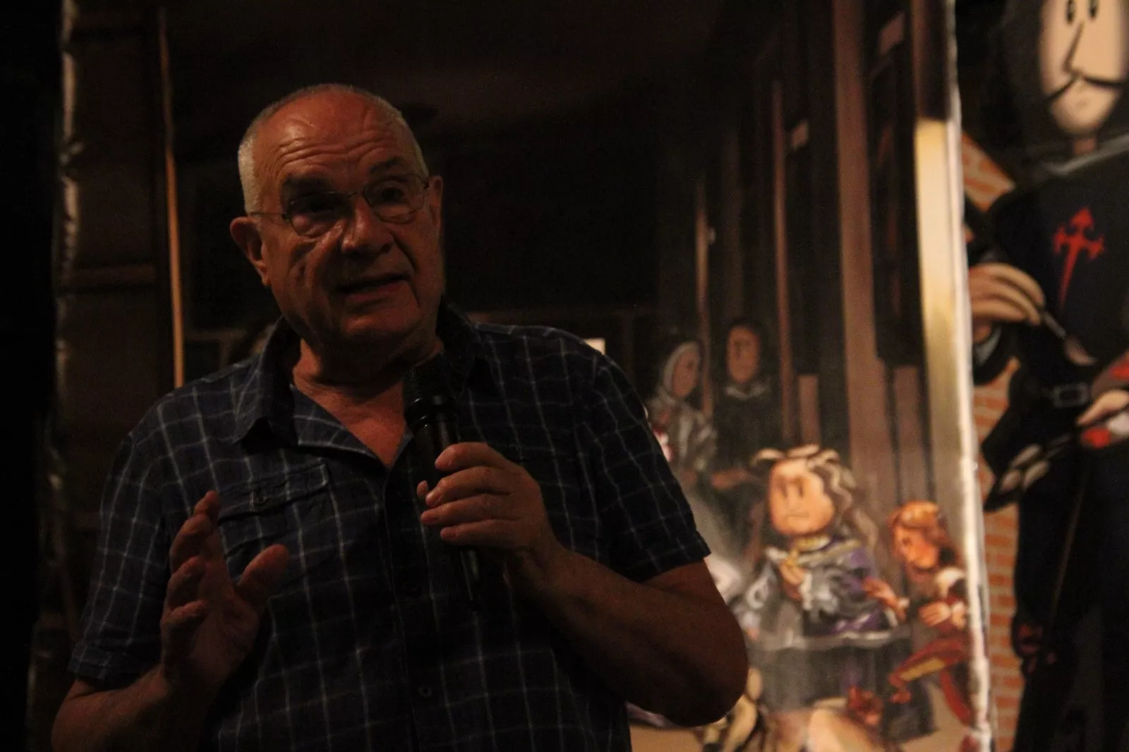 Agustín Lorés en el Corral de Comedias de Robres. Foto Carlos Neofato