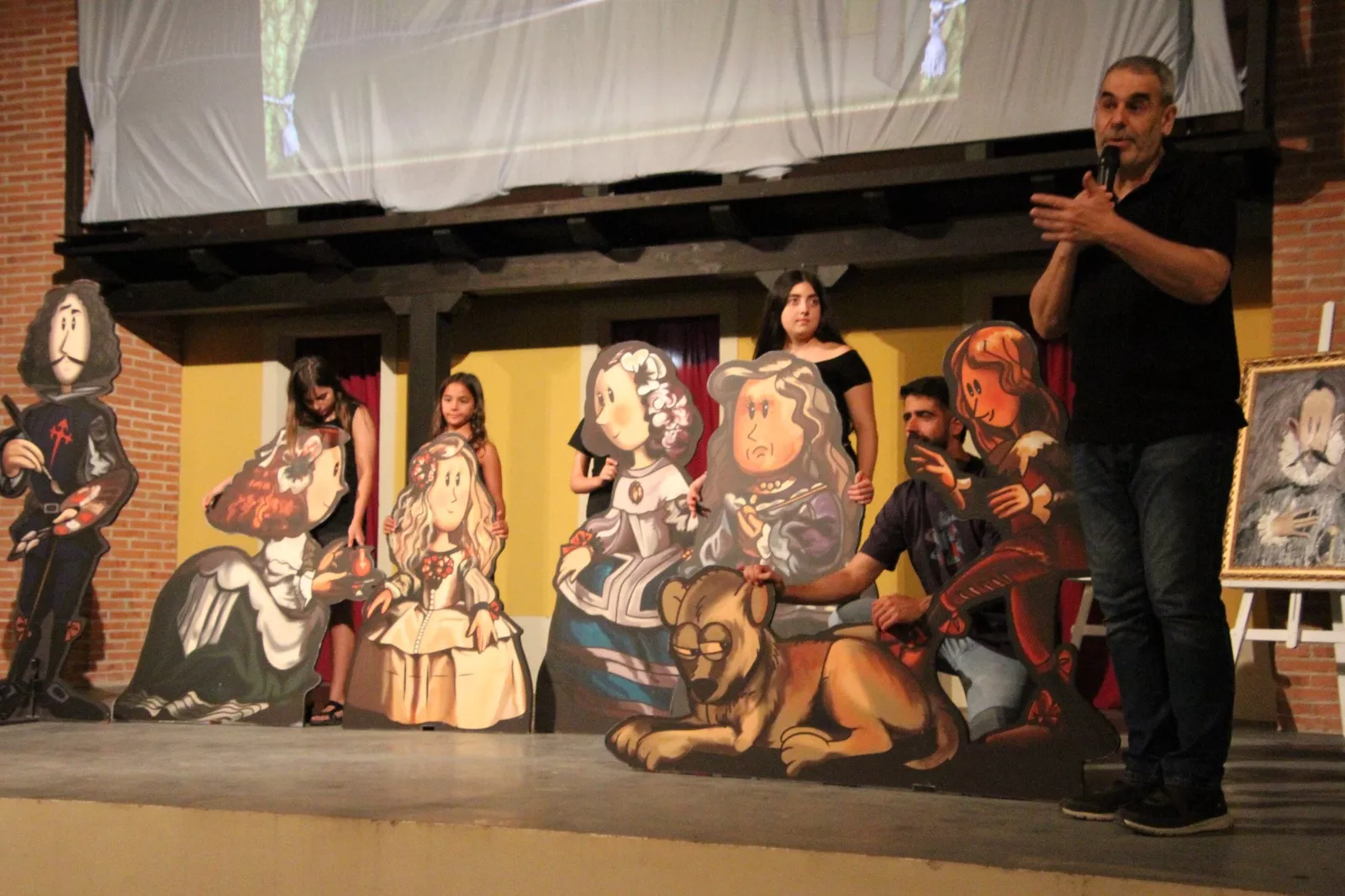 Agustín Lorés en el Corral de Comedias de Robres. Foto Carlos Neofato