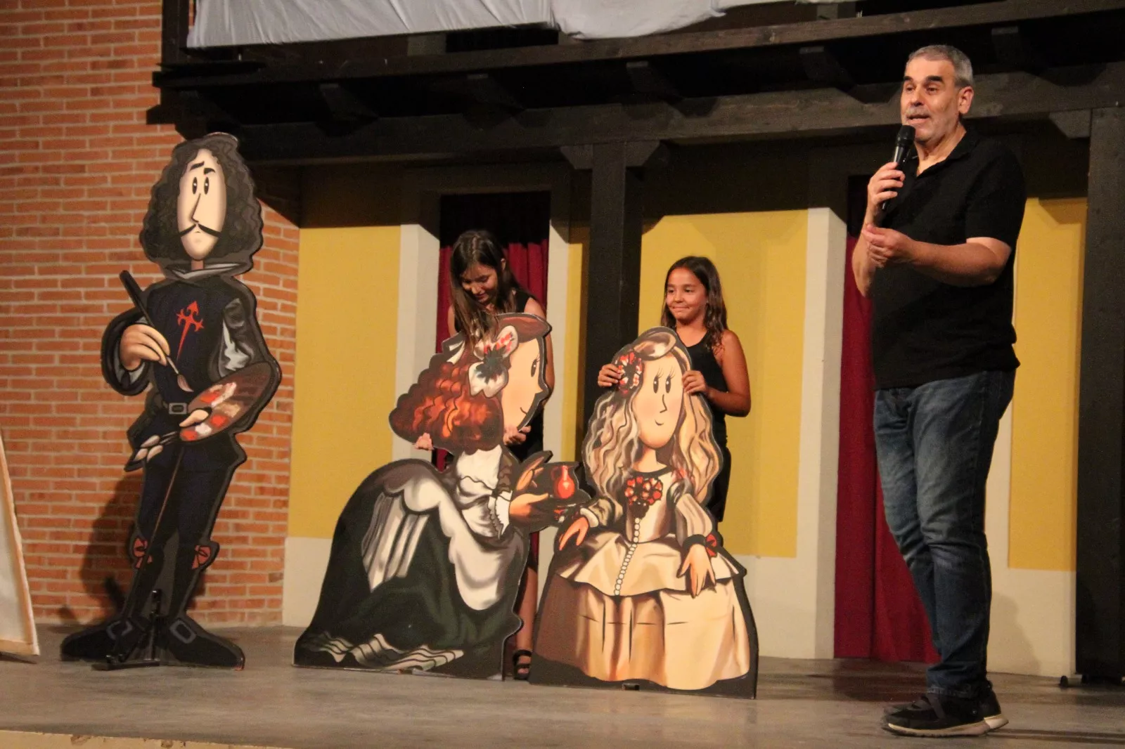 Agustín Lorés en el Corral de Comedias de Robres. Foto Carlos Neofato