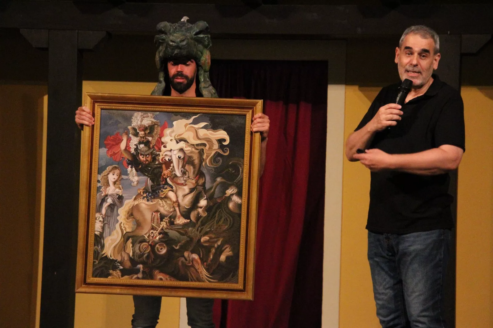 Agustín Lorés en el Corral de Comedias de Robres. Foto Carlos Neofato