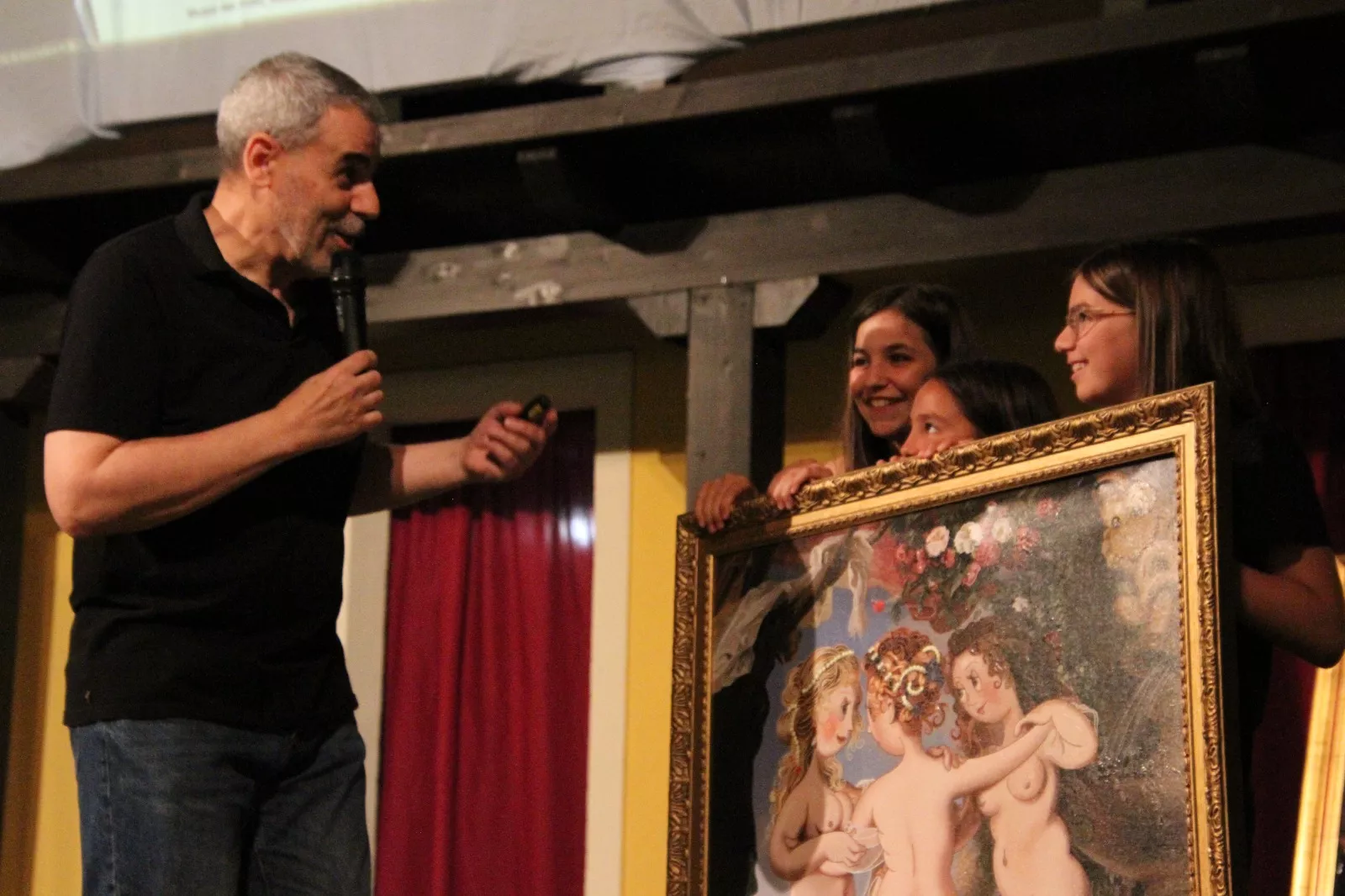 Agustín Lorés en el Corral de Comedias de Robres. Foto Carlos Neofato