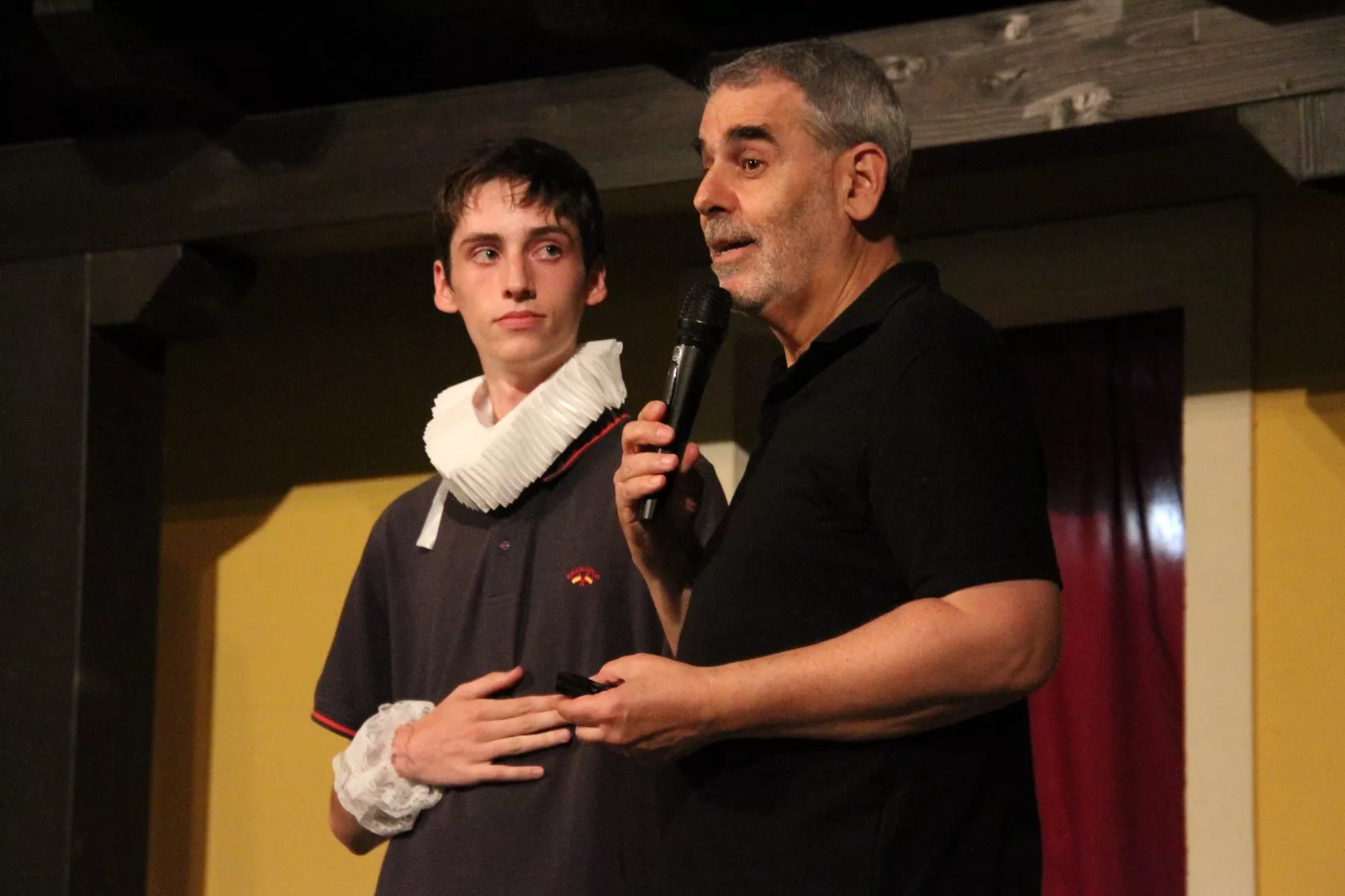 Agustín Lorés en el Corral de Comedias de Robres. Foto Carlos Neofato