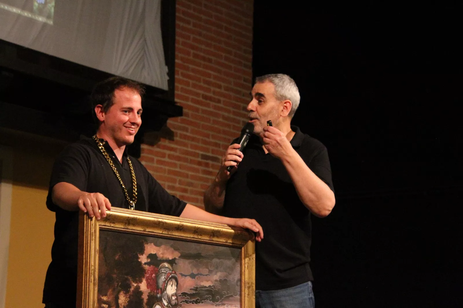 Agustín Lorés en el Corral de Comedias de Robres. Foto Carlos Neofato