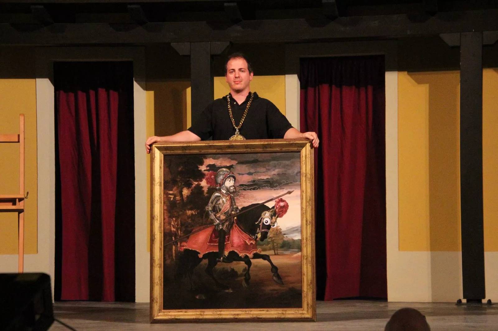 Agustín Lorés en el Corral de Comedias de Robres. Foto Carlos Neofato