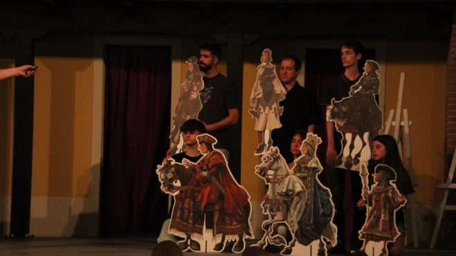 Agustín Lorés en el Corral de Comedias de Robres. Foto Carlos Neofato