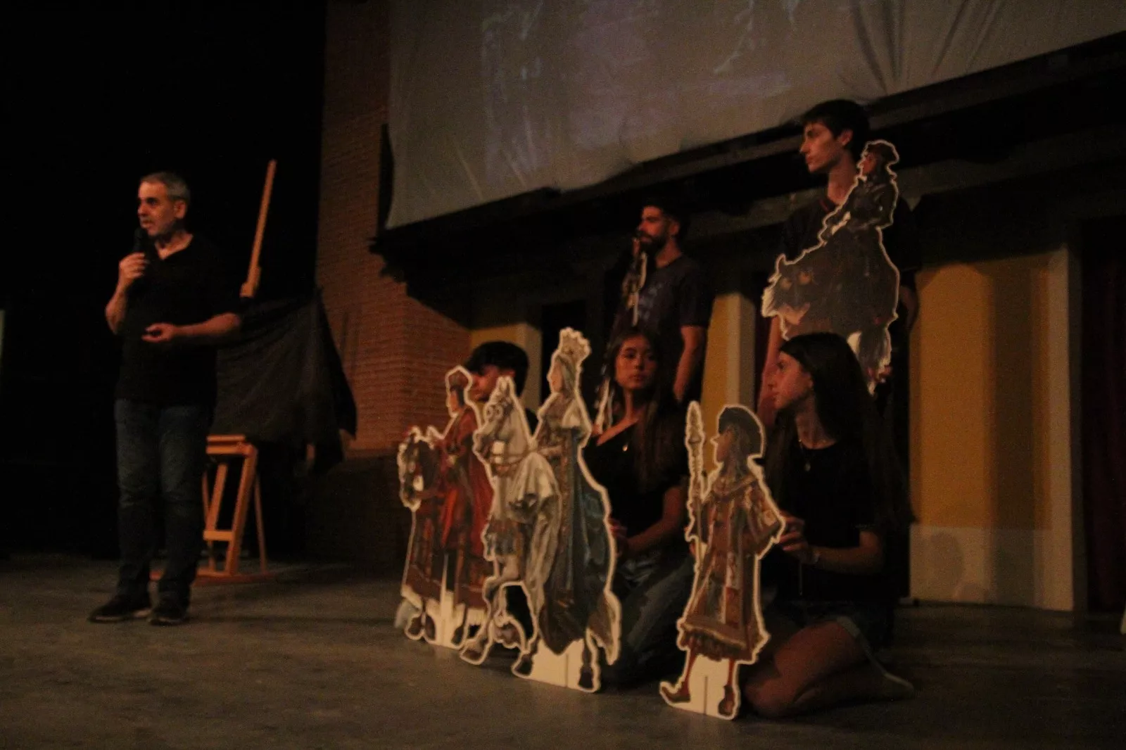 Agustín Lorés en el Corral de Comedias de Robres. Foto Carlos Neofato