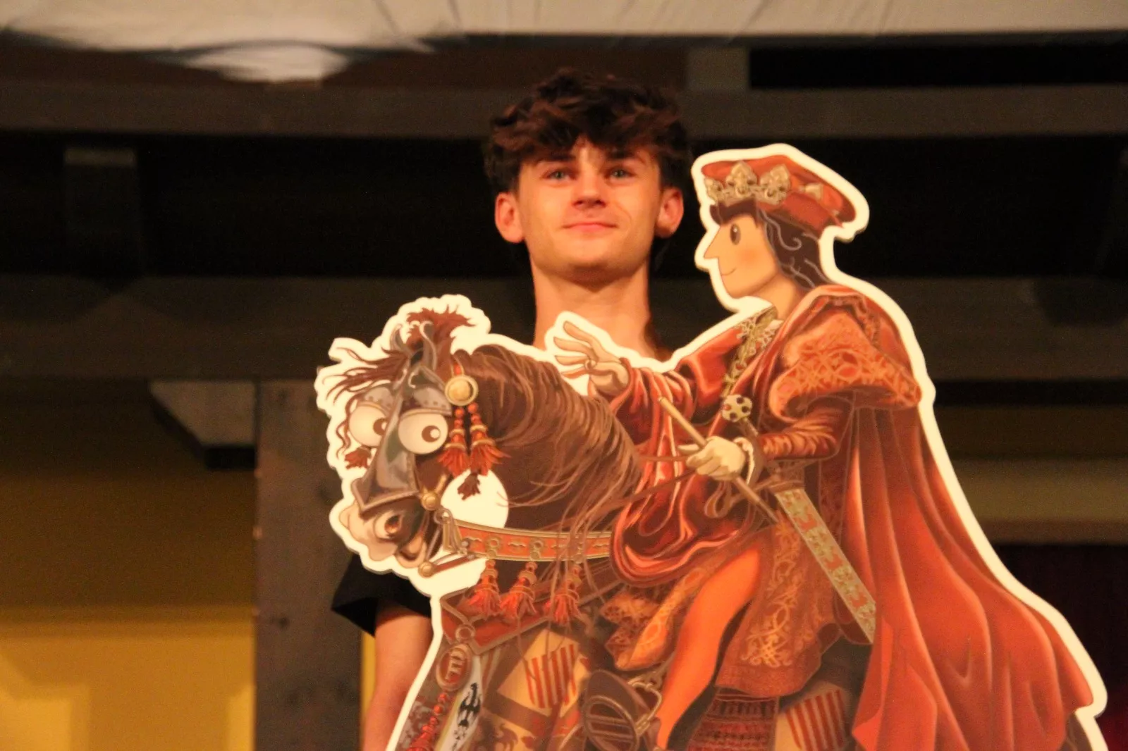 Agustín Lorés en el Corral de Comedias de Robres. Foto Carlos Neofato