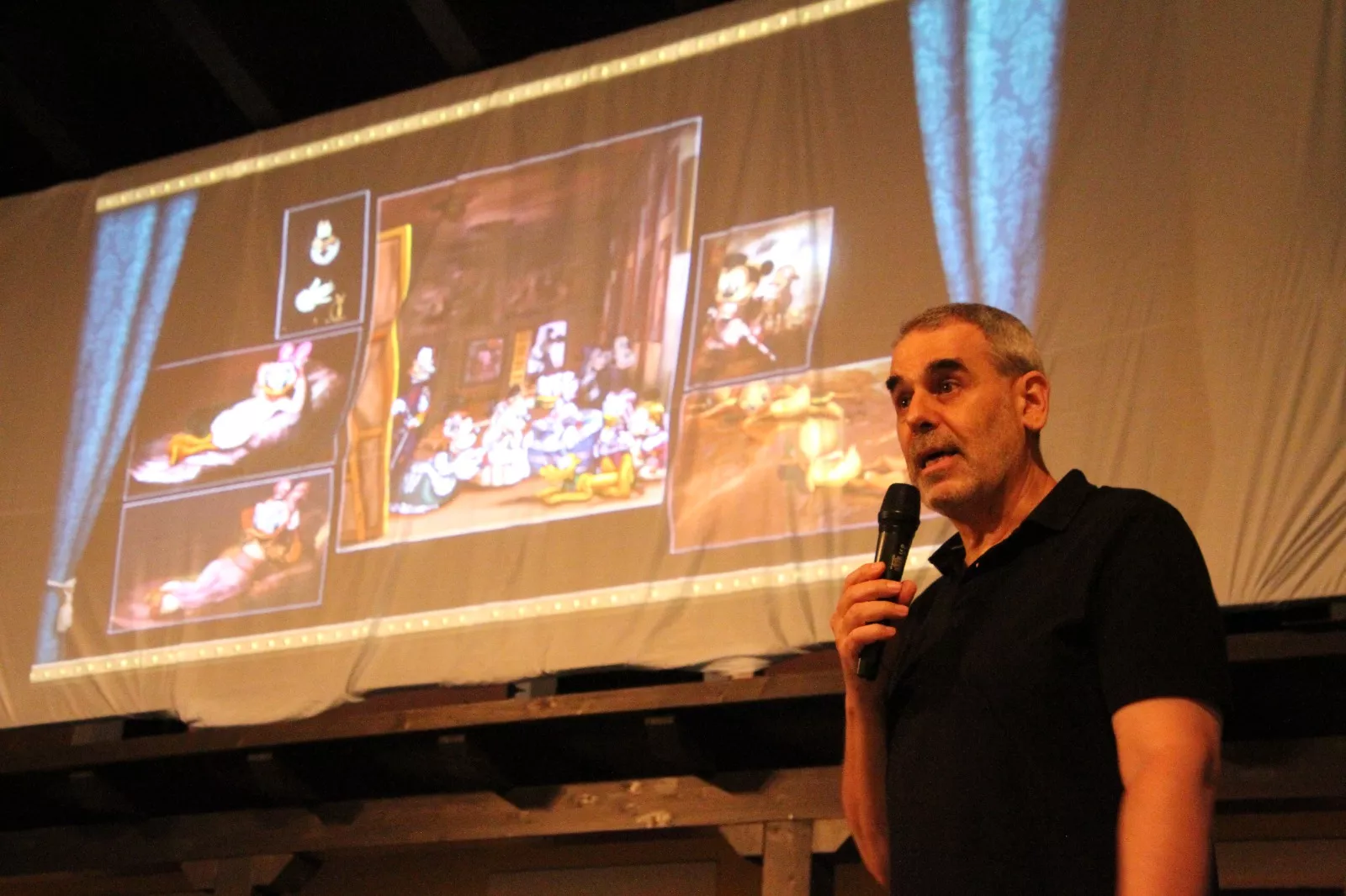 Agustín Lorés en el Corral de Comedias de Robres. Foto Carlos Neofato