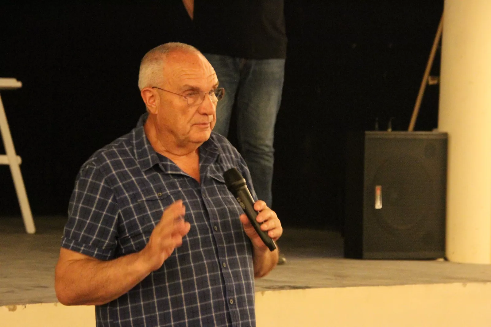 Agustín Lorés en el Corral de Comedias de Robres. Foto Carlos Neofato