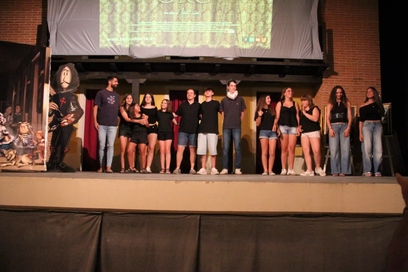 Agustín Lorés en el Corral de Comedias de Robres. Foto Carlos Neofato