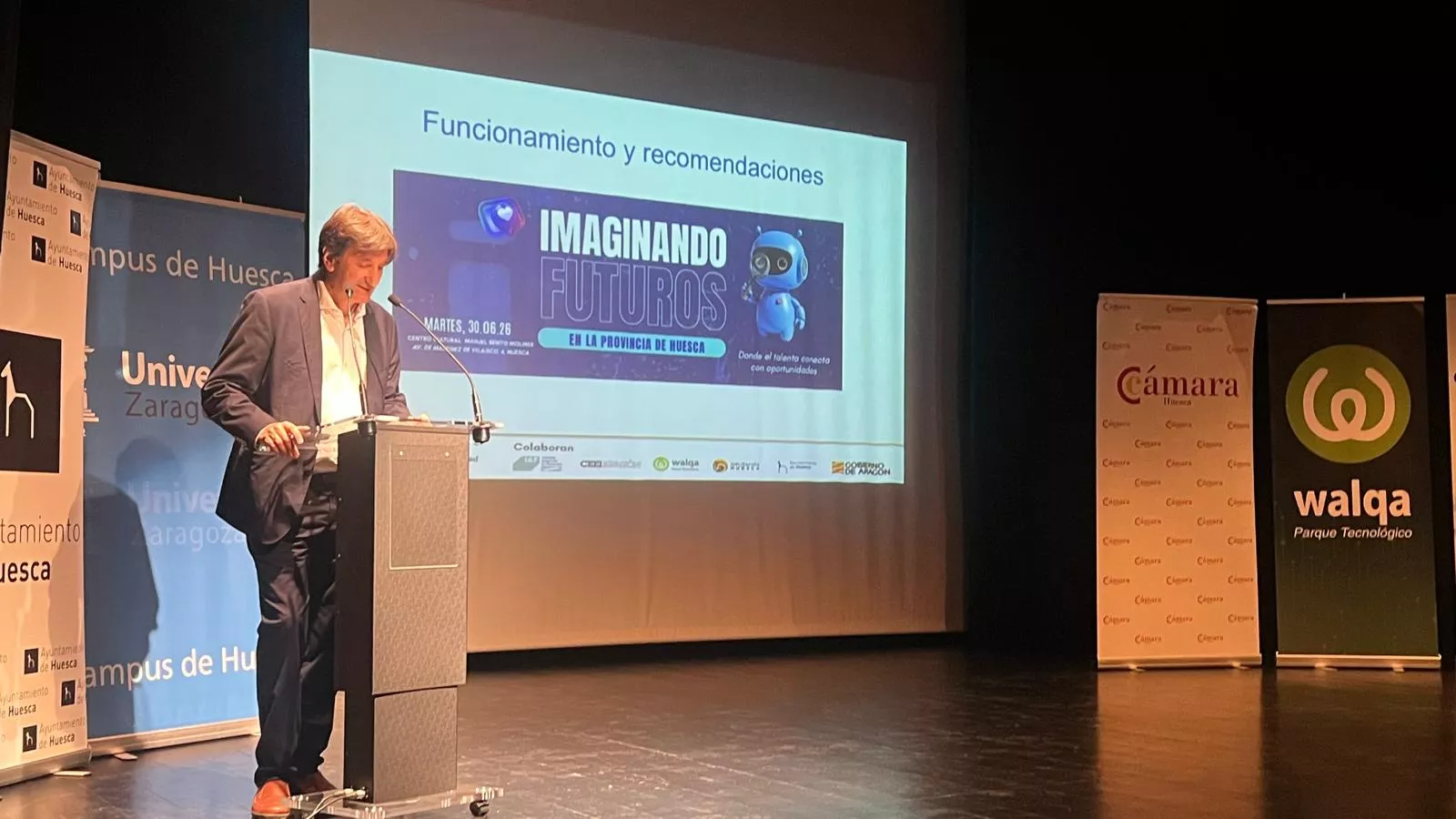 Jornada "Imaginando futuros en la provincia" de la Cámara y la Universidad en Huesca. Foto Mercedes Manterola