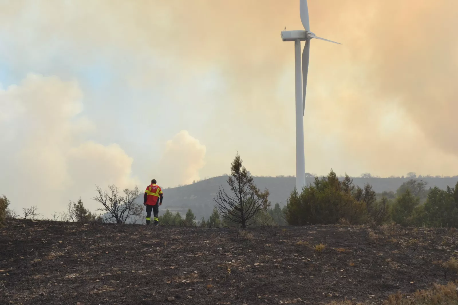 Actuación el miércoles en el incendio de la Sierra de Alcubierre.