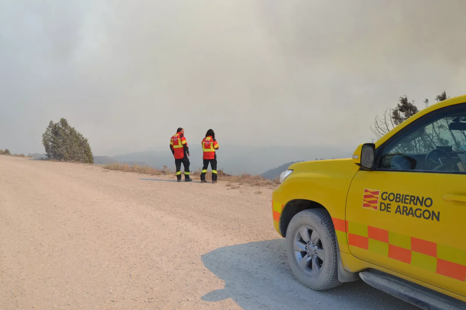 Actuación el miércoles en el incendio de la Sierra de Alcubierre.