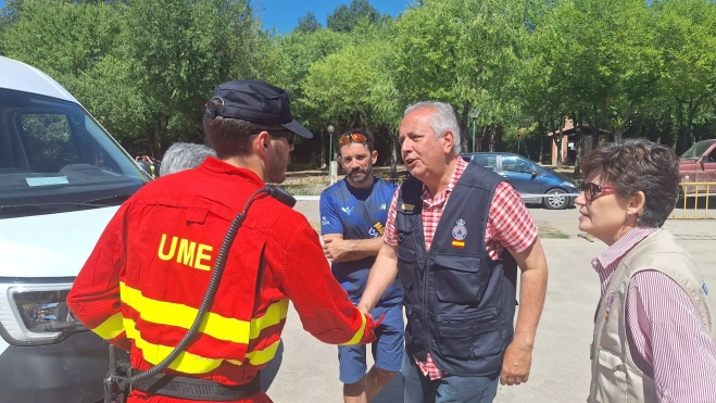 El subdelegado Carlos Campo en La Fueva. El subdelegado Carlos Campo en La Fueva.