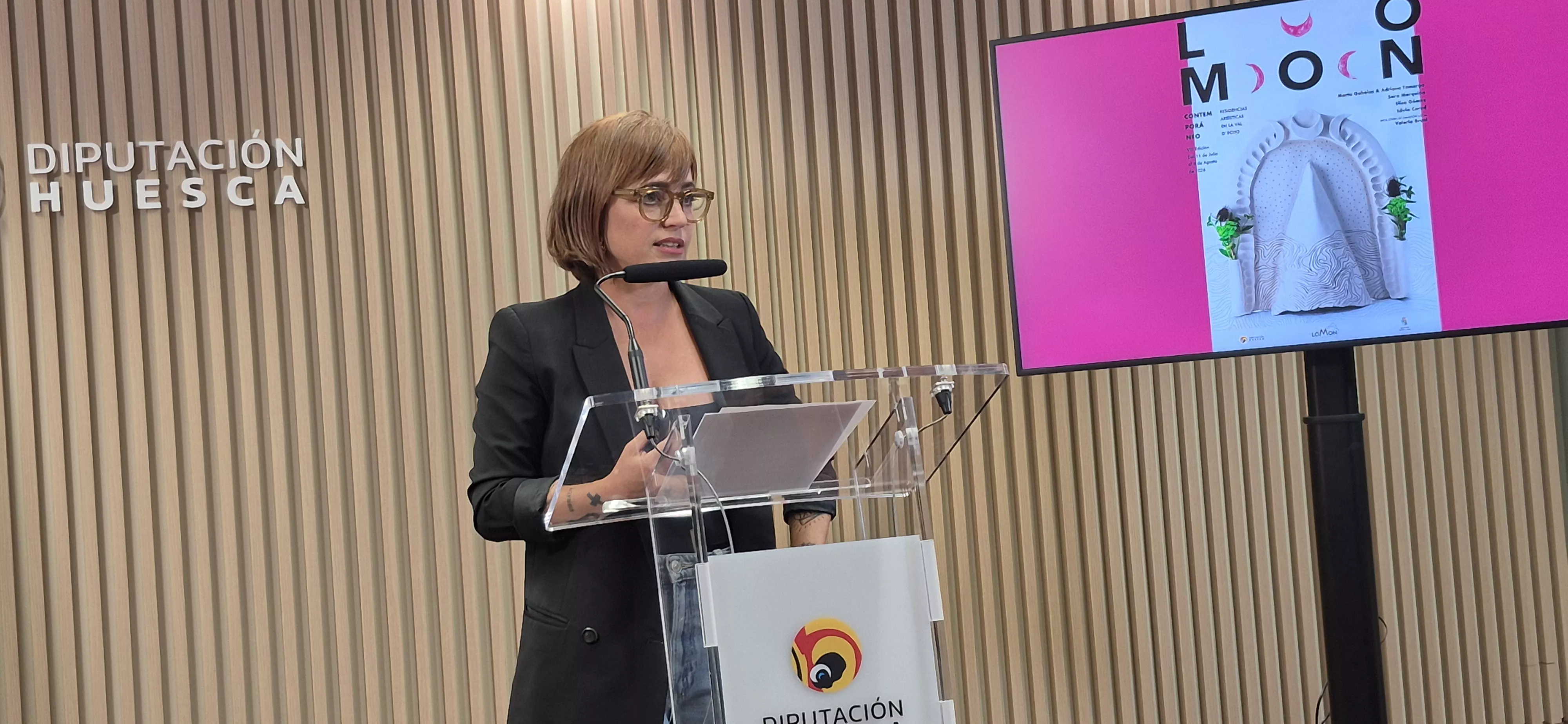 Elena López. Presentación de Lo Mon Contemporáneo 2026. Foto Myriam Martínez