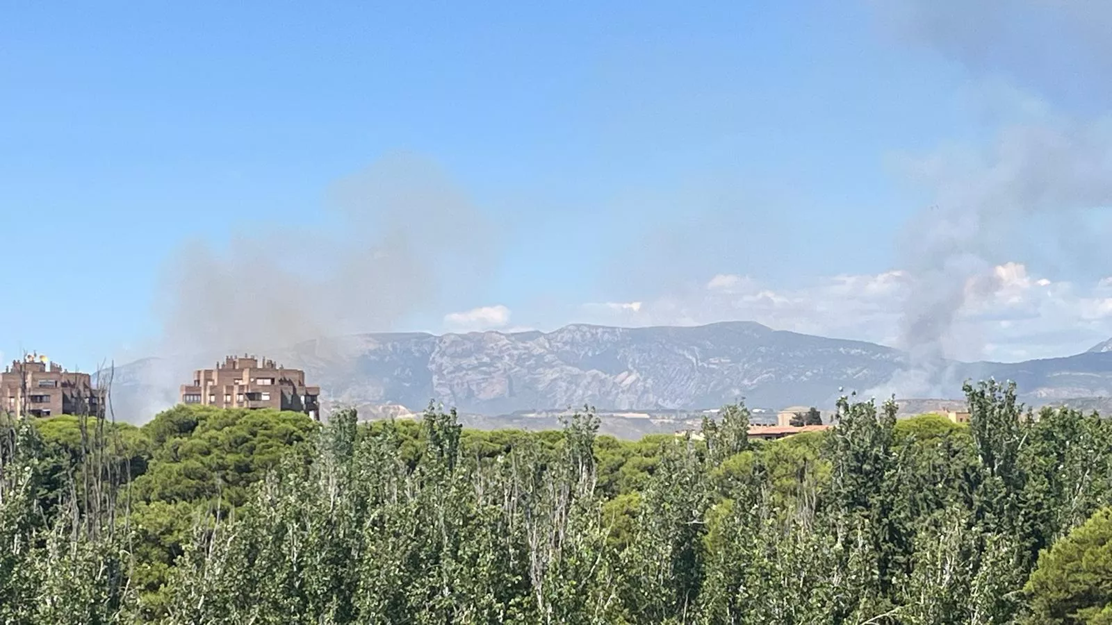 Incendios den Loporzano y Loma Verde.
