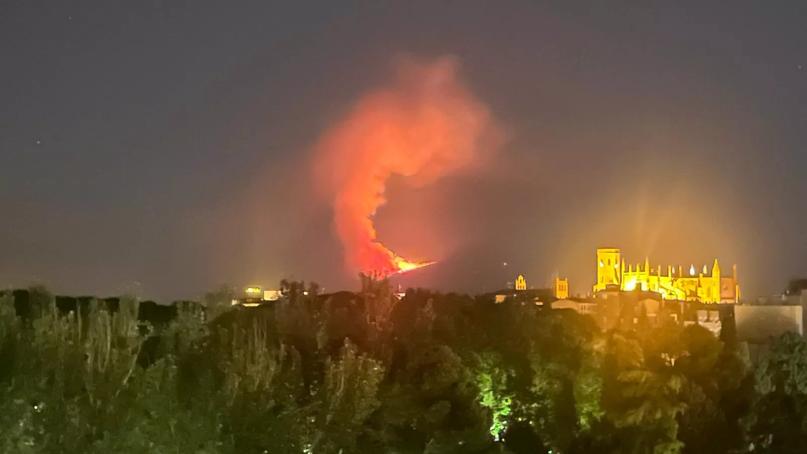Incendio declarado en Loporzano.