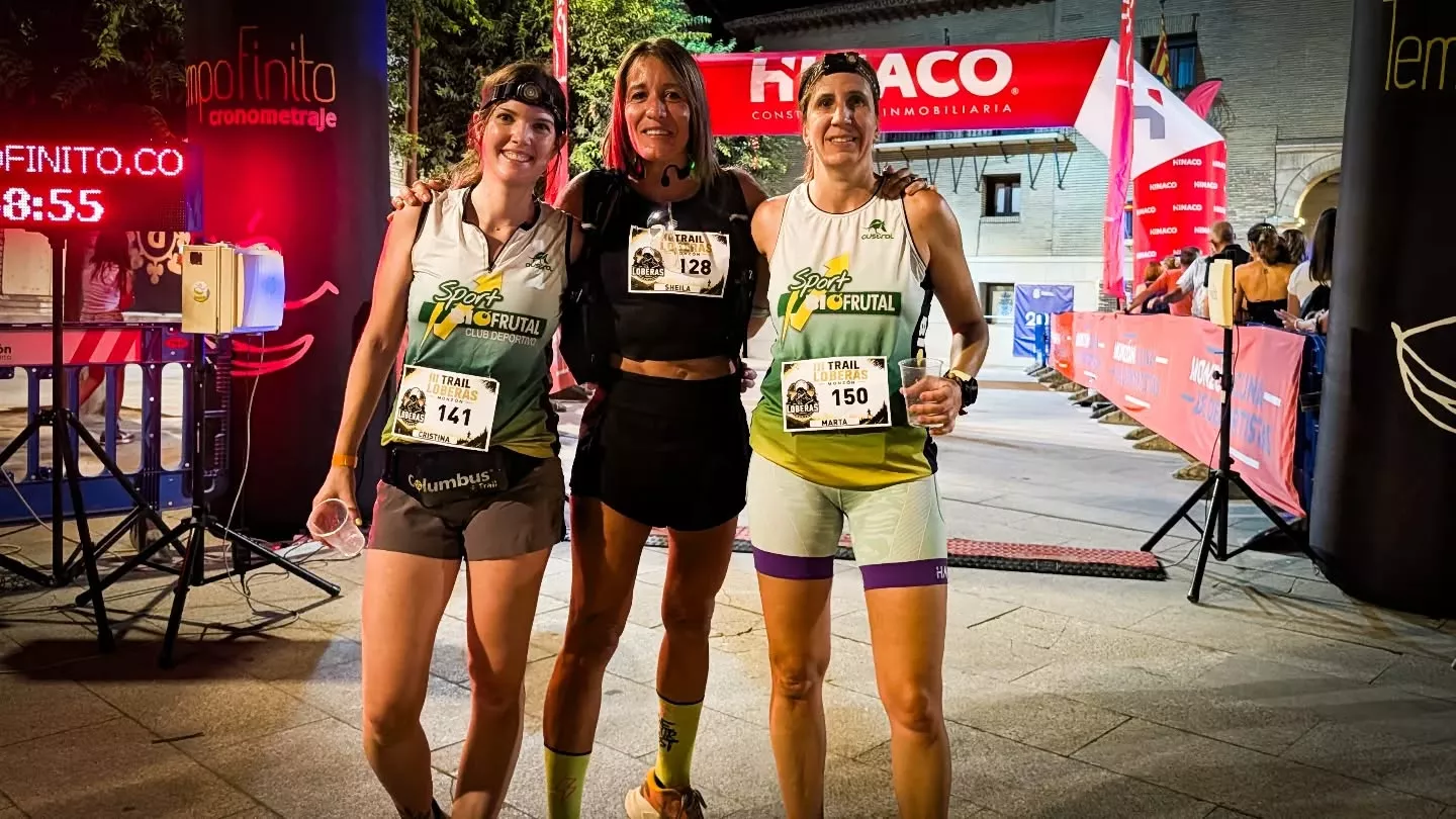 Trail Loberas. Podio femenino 8K