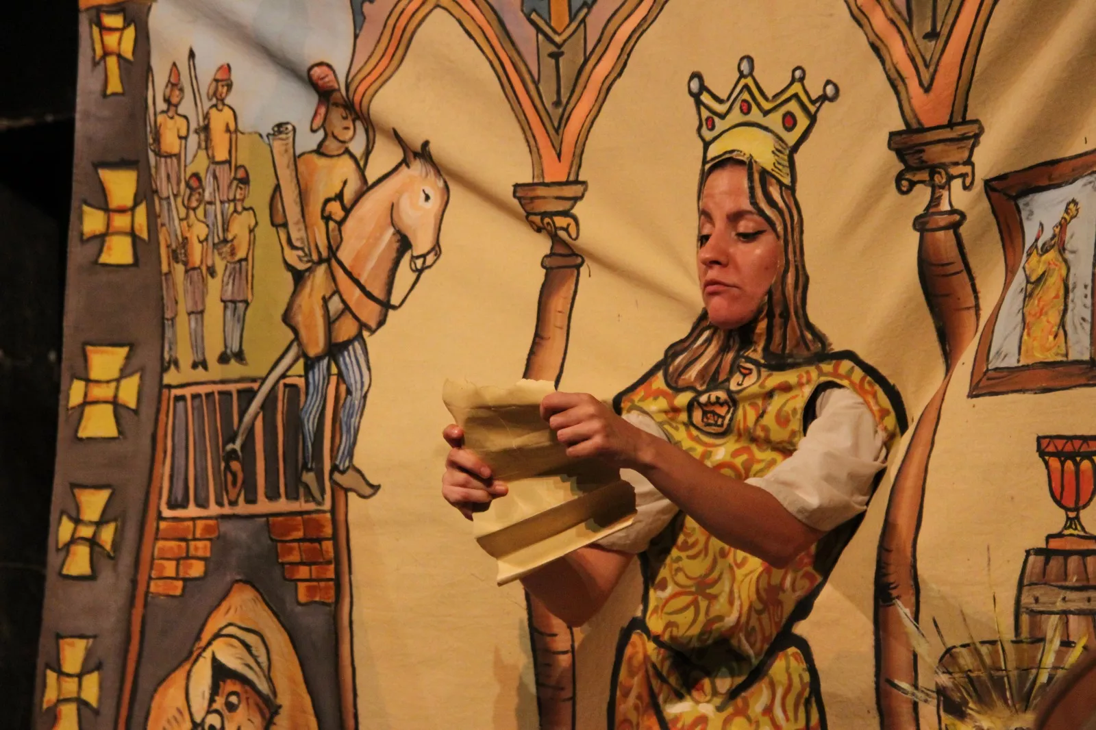 Viridiana y “La hoguera de las Maravillas” en el Corral de Comedias de Robres. Foto Carlos Neofato