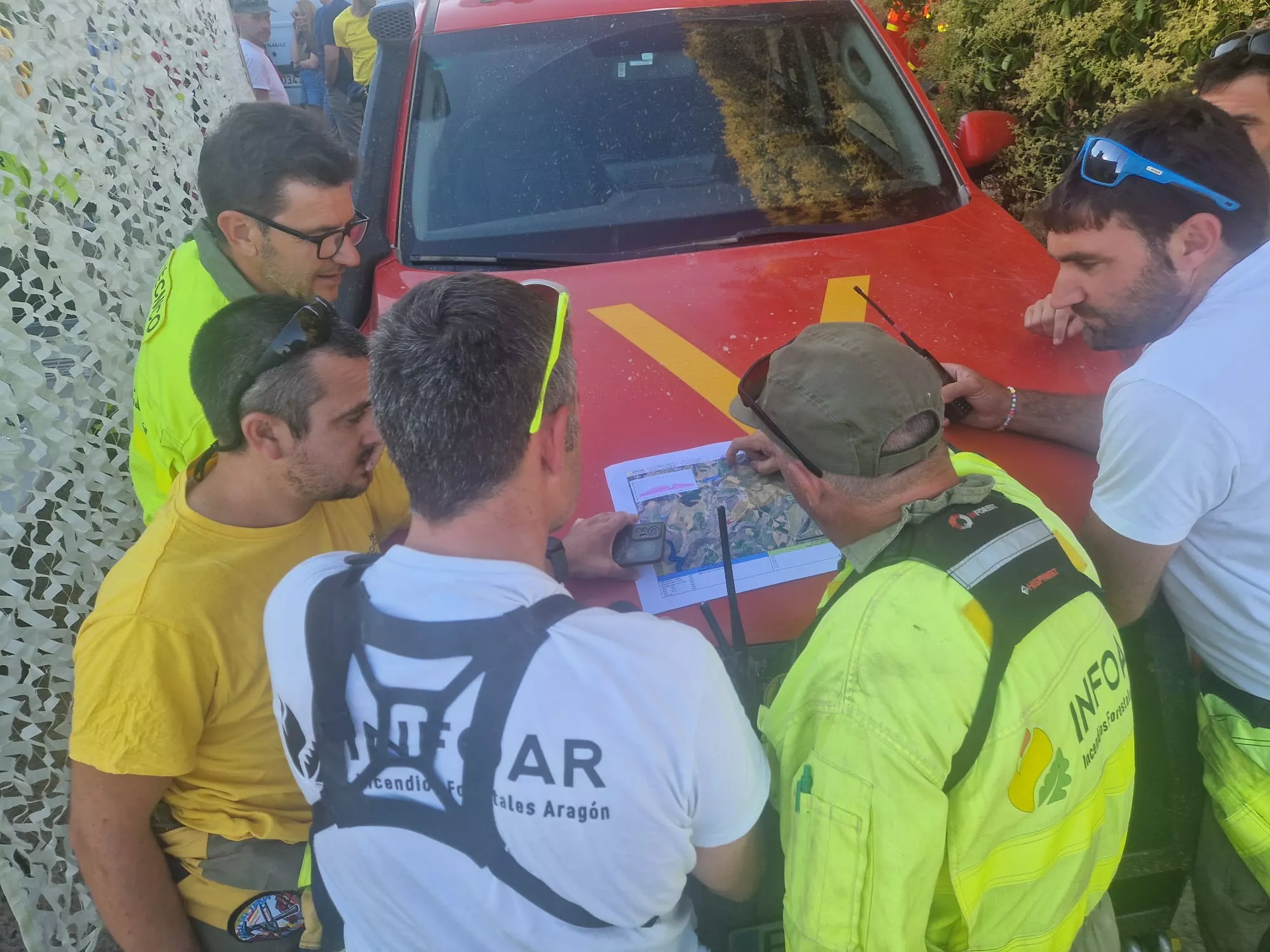 Relevo de efectivos del operativo del Infoar.