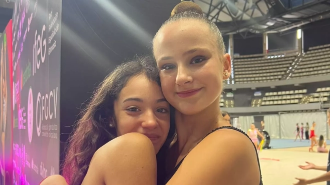Catalina y Alma, las dos gimnastas que han representado al Club 2000 Barbastro. Catalina y Alma, las dos gimnastas que han representado al Club 2000 Barbastro.