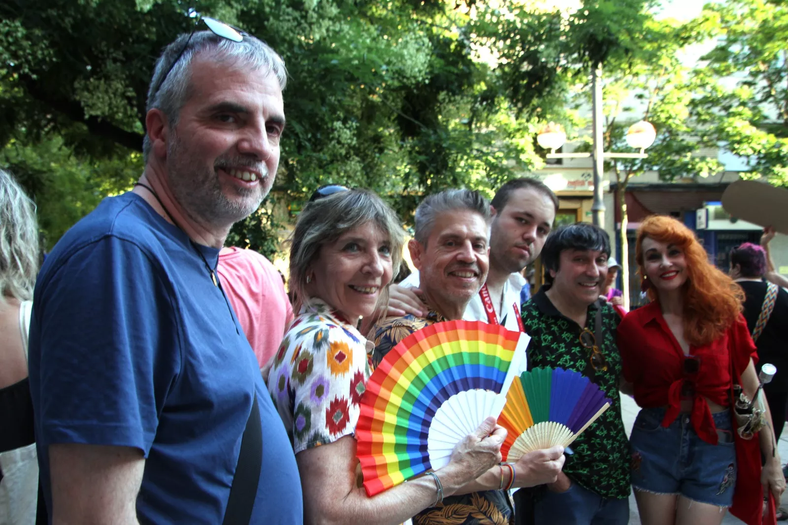 Concentración en Huesca con motivo del Día del Orgullo. Foto Carlos Neofato