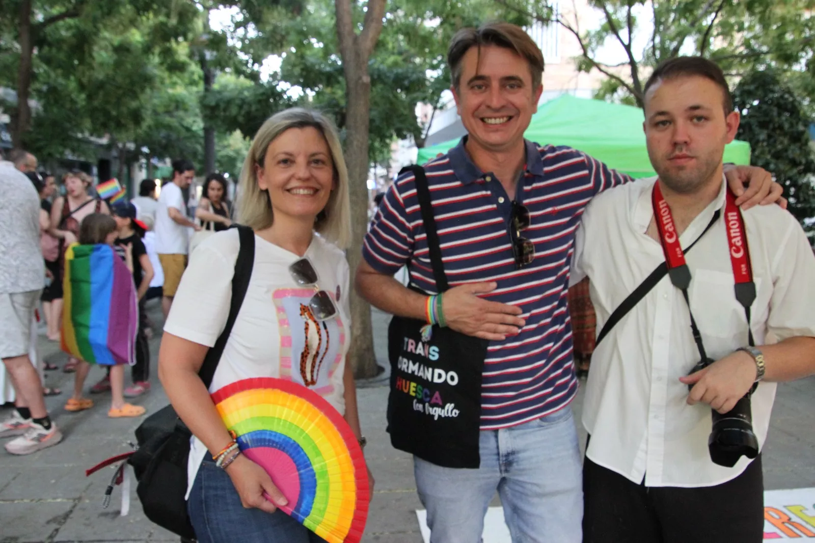 Concentración en Huesca con motivo del Día del Orgullo. Foto Carlos Neofato