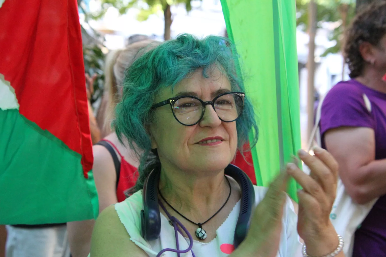Concentración en Huesca con motivo del Día del Orgullo. Foto Carlos Neofato