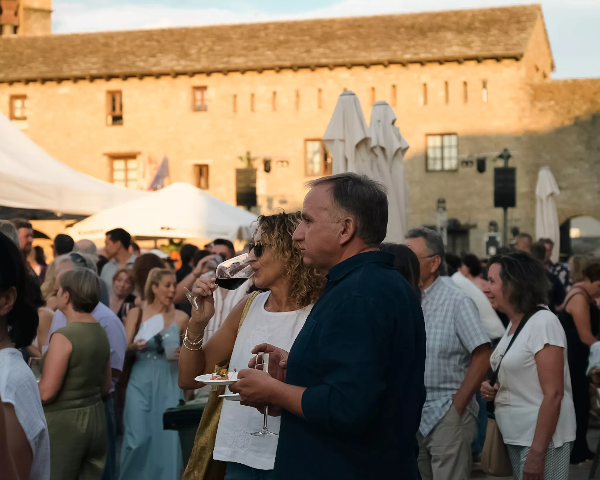 Puro Relajo y Vignerons en el Festival Castillo de Aínsa. Foto: Sonia Gracia