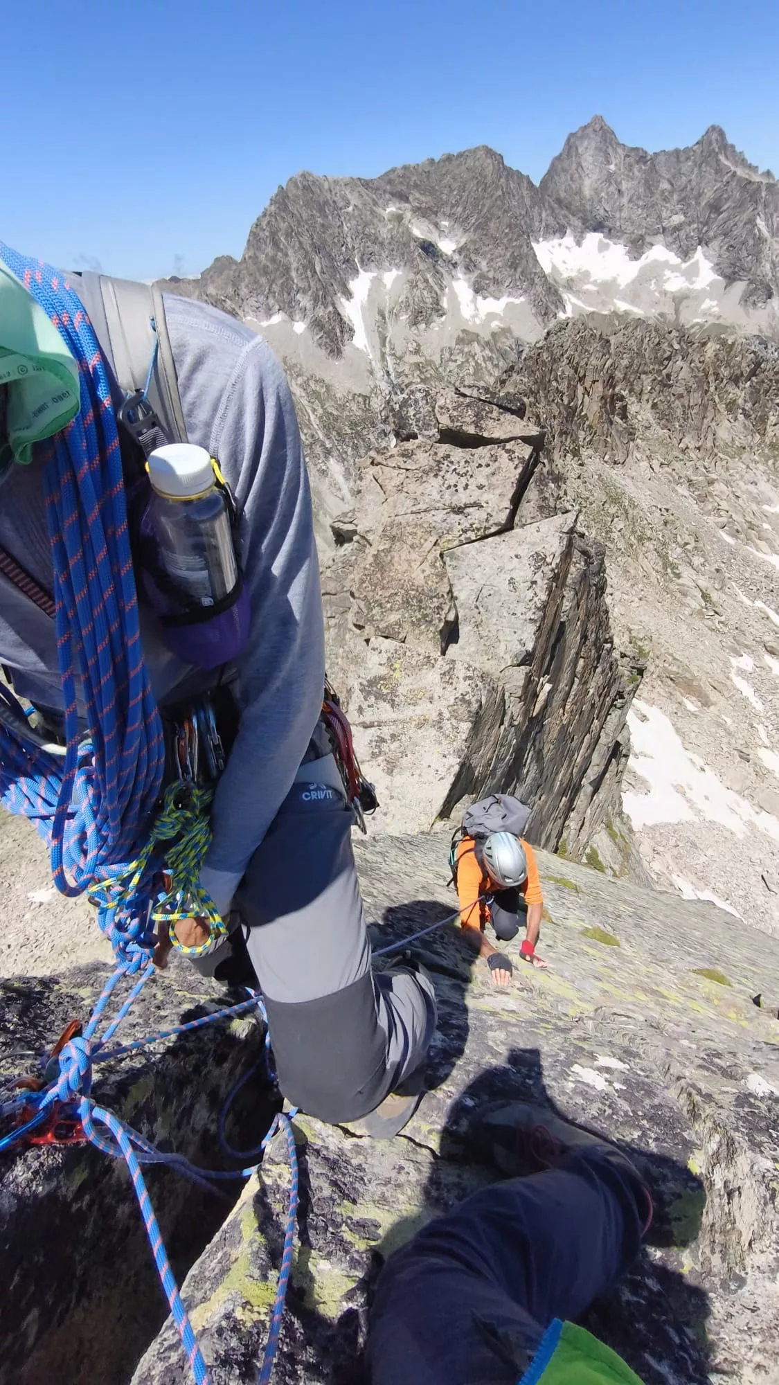 Escalada al Gran Pico de Alharisses del grupo de Jesús Vallés